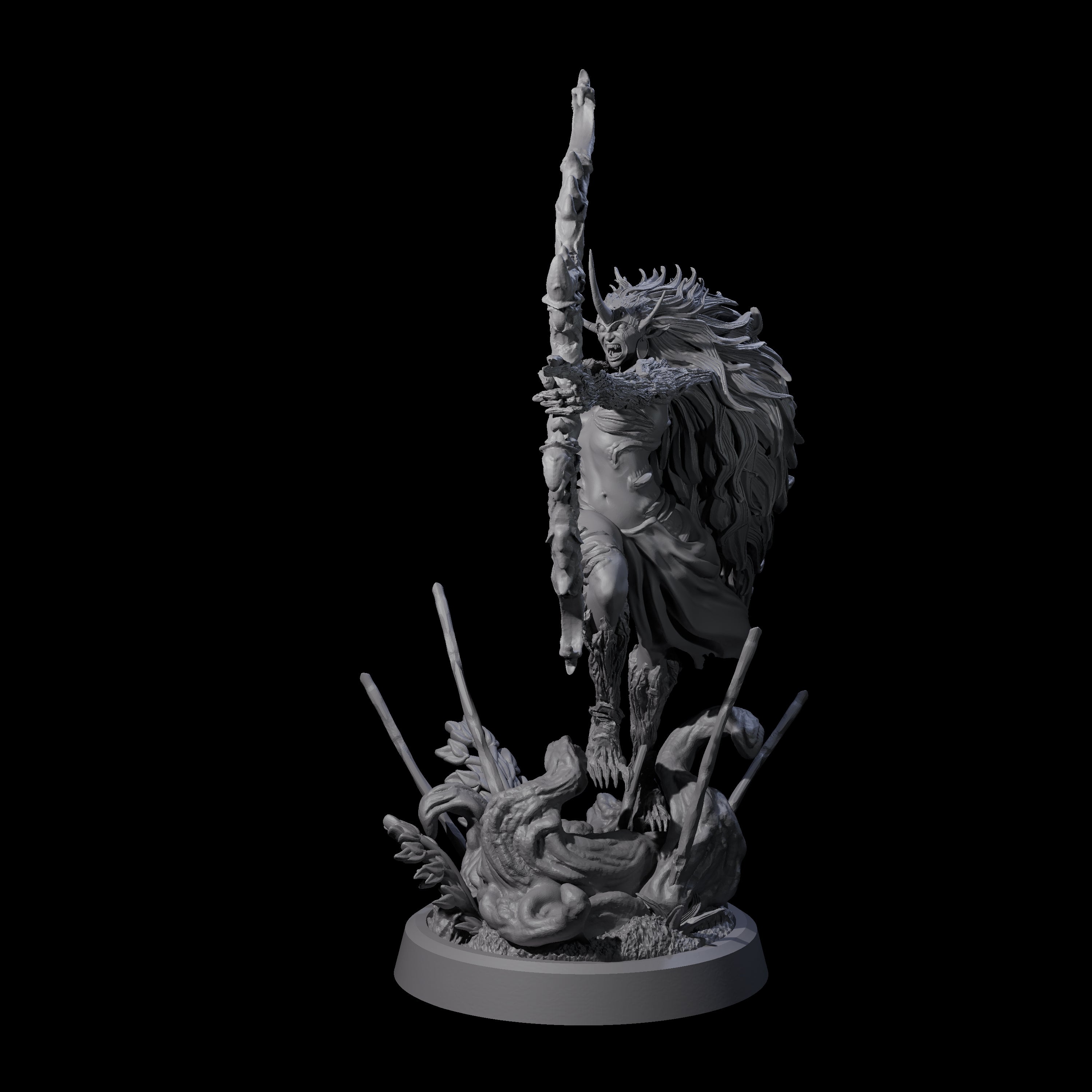 Four Forest Defending Dryads Miniature for Dungeons and Dragons, Pathfinder or other TTRPGs