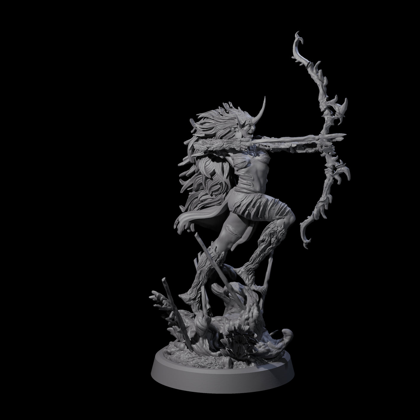 Four Forest Defending Dryads Miniature for Dungeons and Dragons, Pathfinder or other TTRPGs