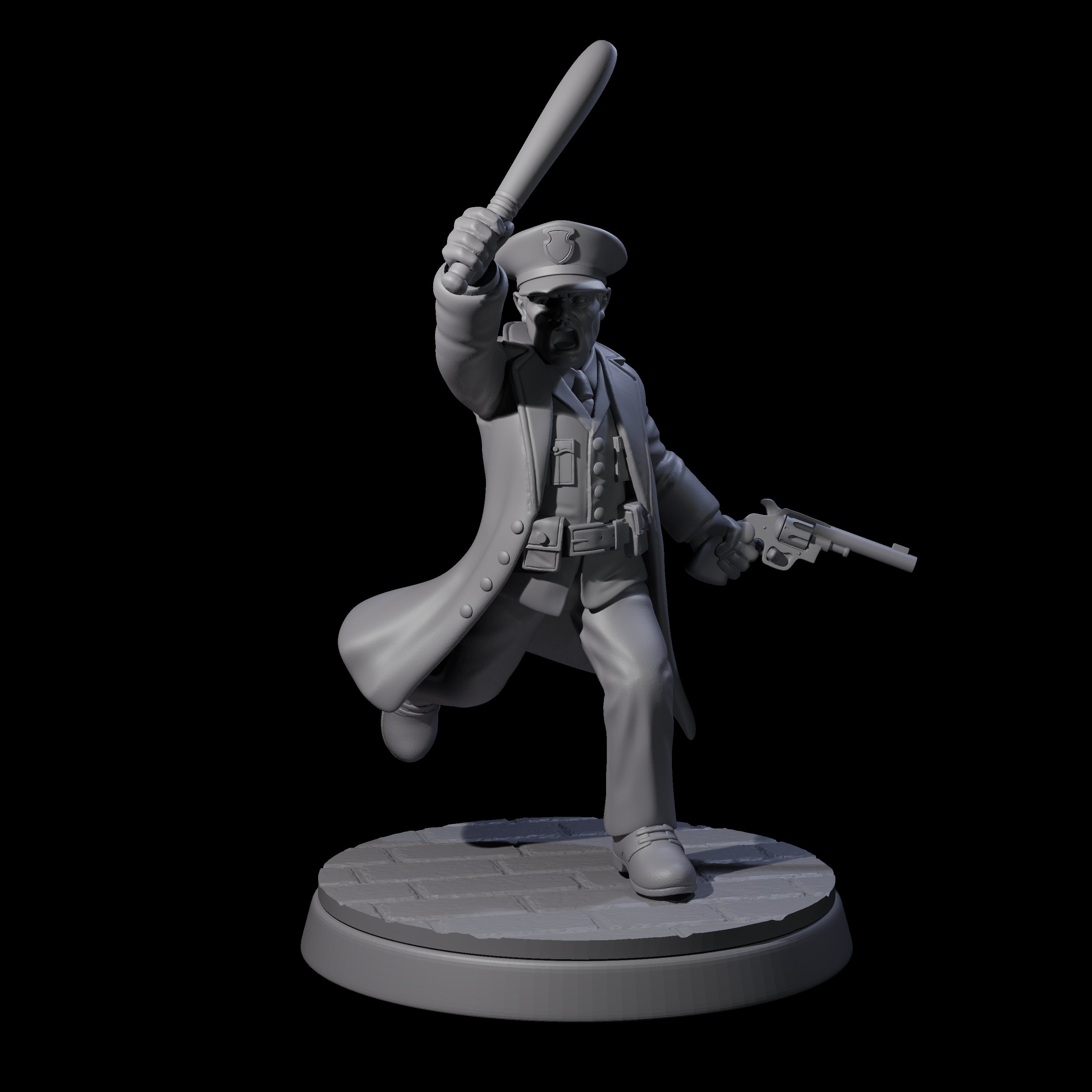 Four Galant Policemen Miniature for Dungeons and Dragons, Pathfinder or other TTRPGs