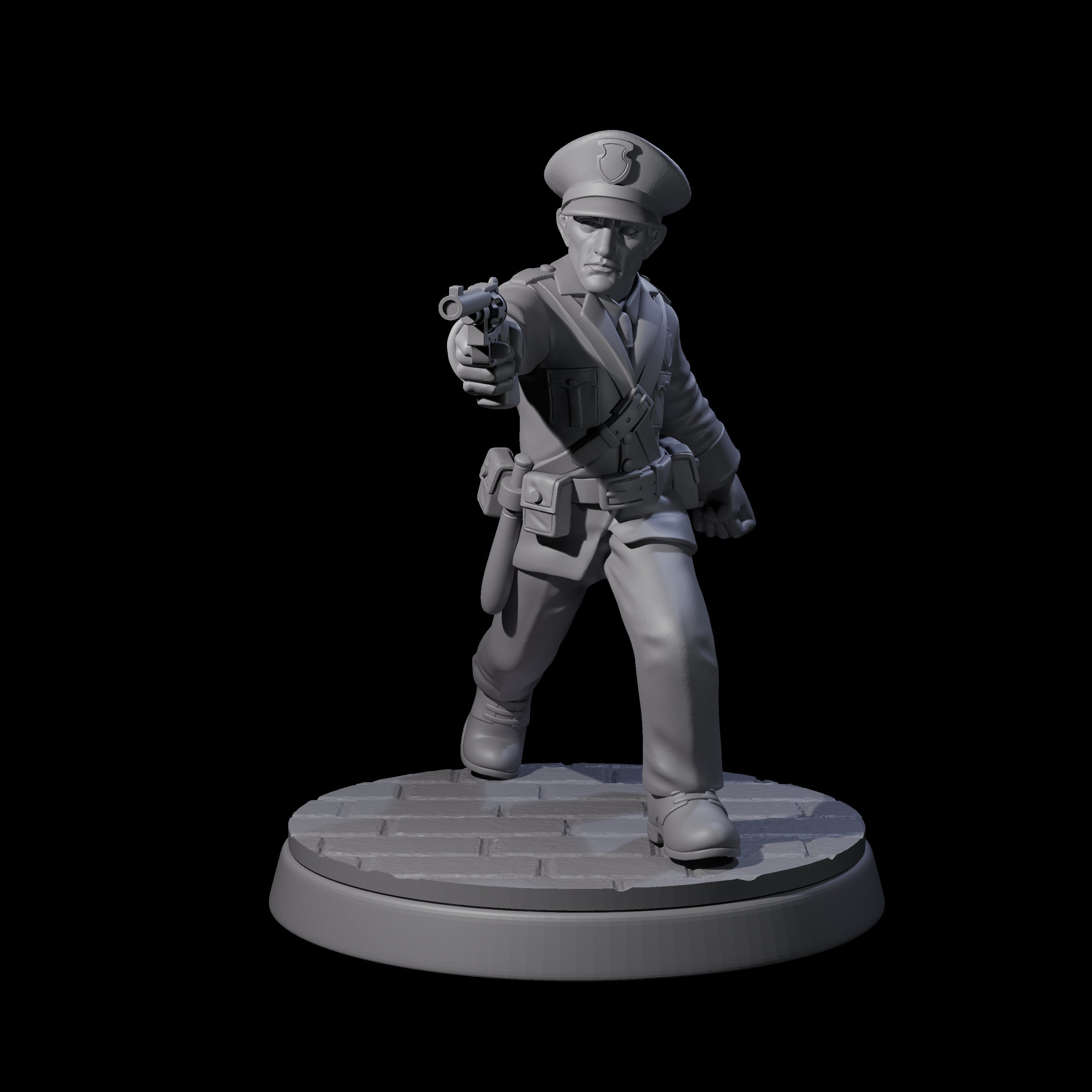 Four Galant Policemen Miniature for Dungeons and Dragons, Pathfinder or other TTRPGs