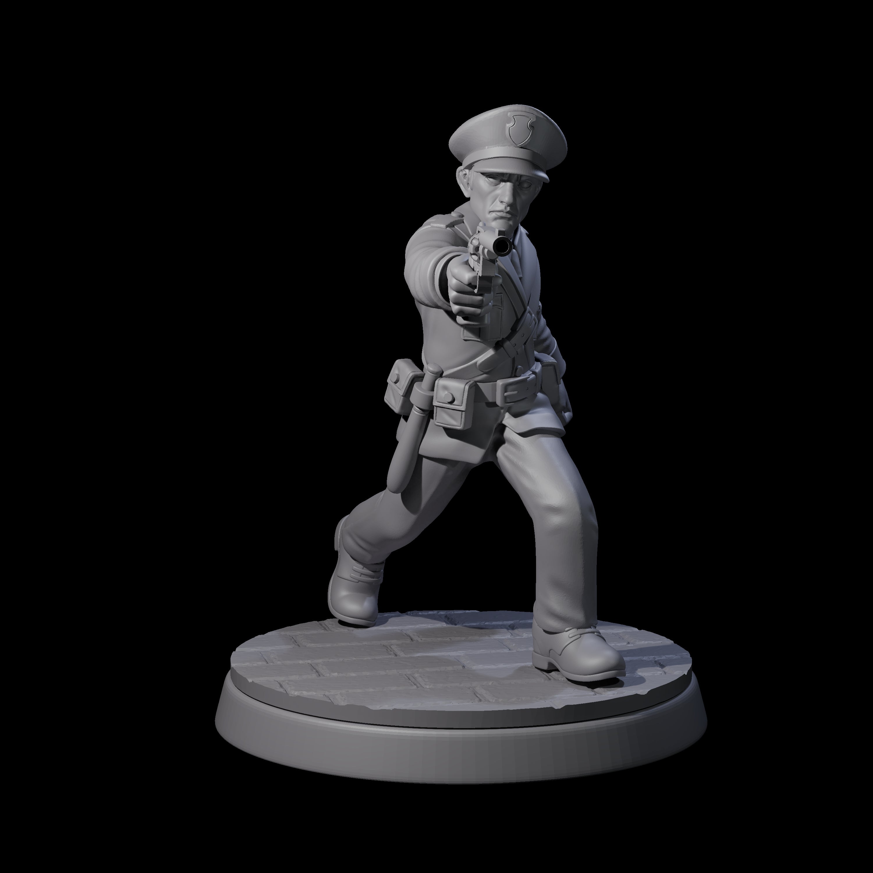 Four Galant Policemen Miniature for Dungeons and Dragons, Pathfinder or other TTRPGs