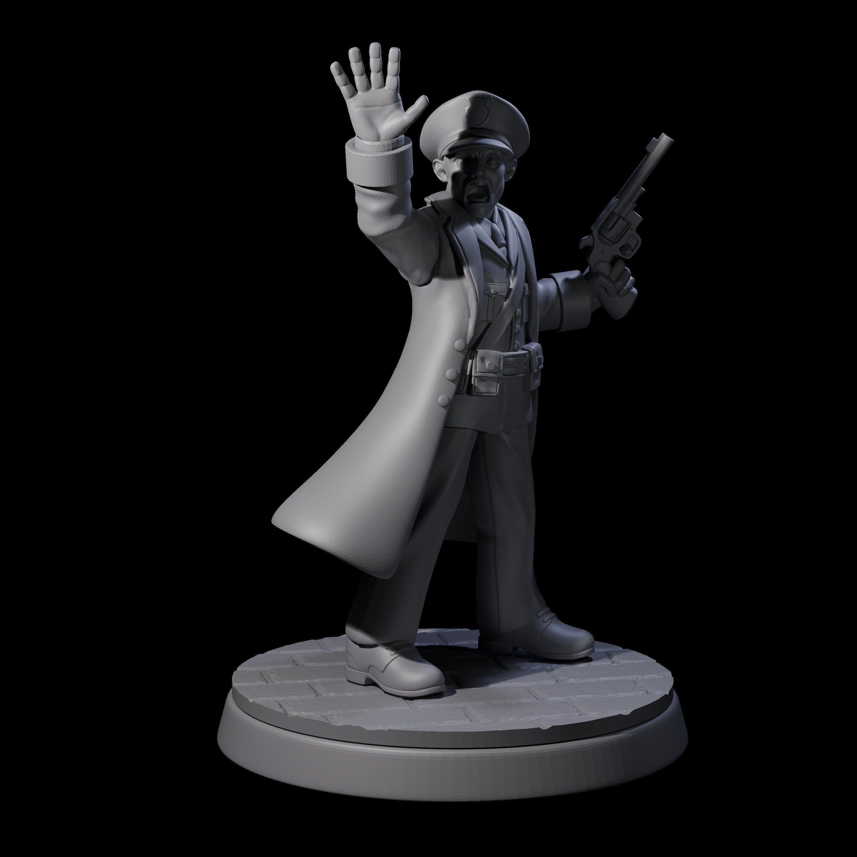 Four Galant Policemen Miniature for Dungeons and Dragons, Pathfinder or other TTRPGs