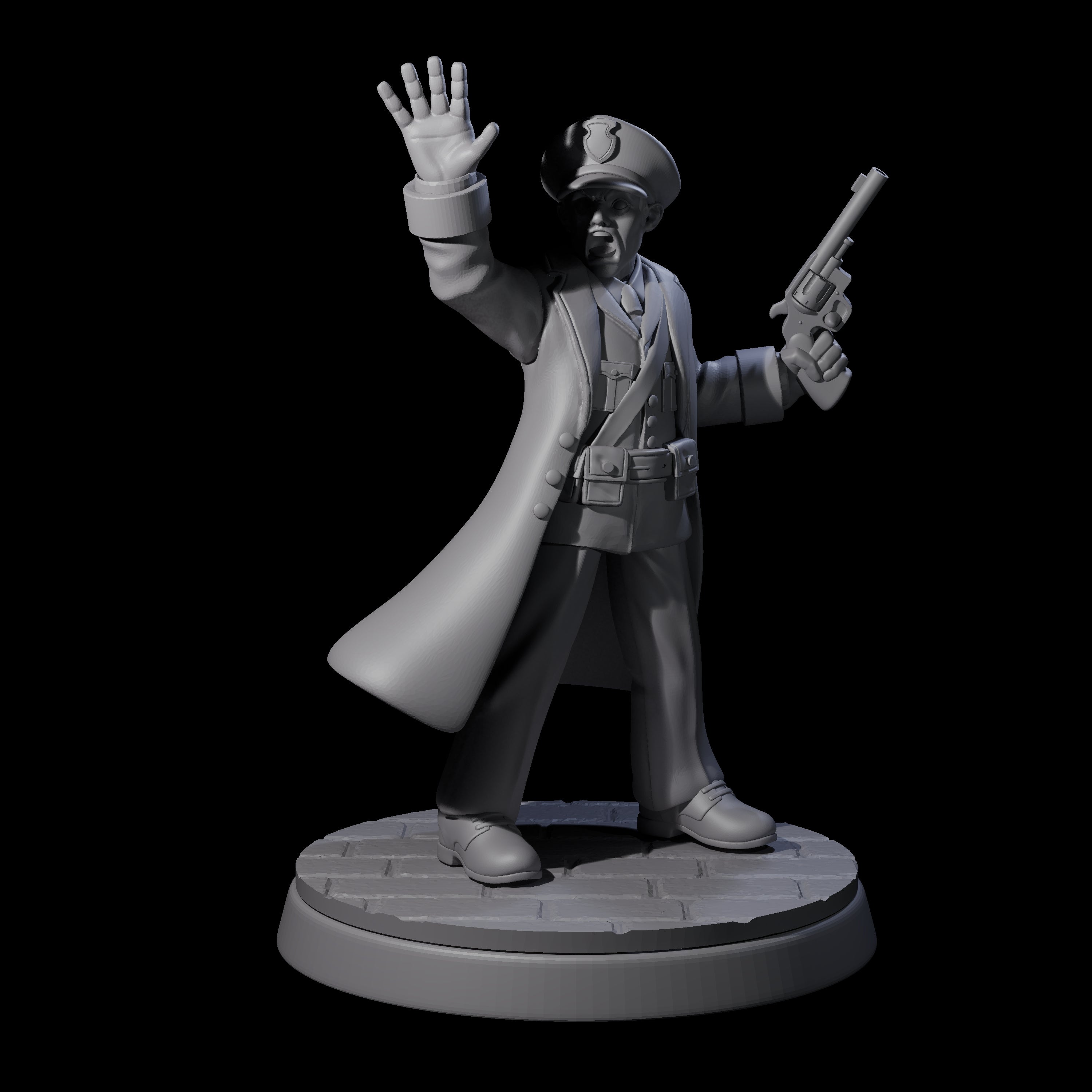 Four Galant Policemen Miniature for Dungeons and Dragons, Pathfinder or other TTRPGs