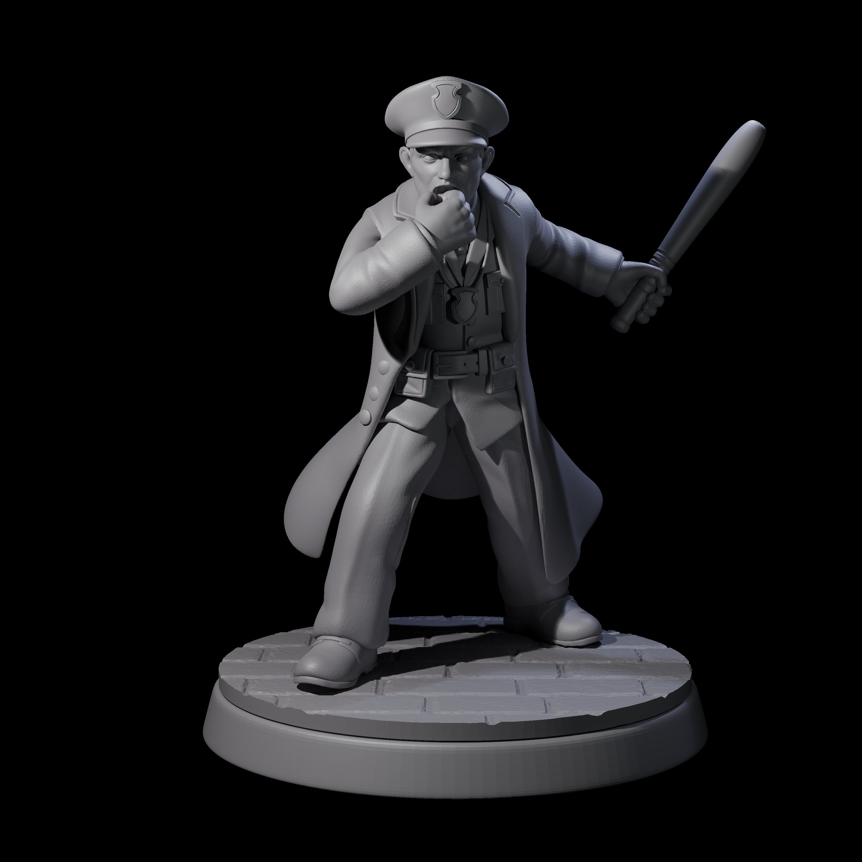 Four Galant Policemen Miniature for Dungeons and Dragons, Pathfinder or other TTRPGs