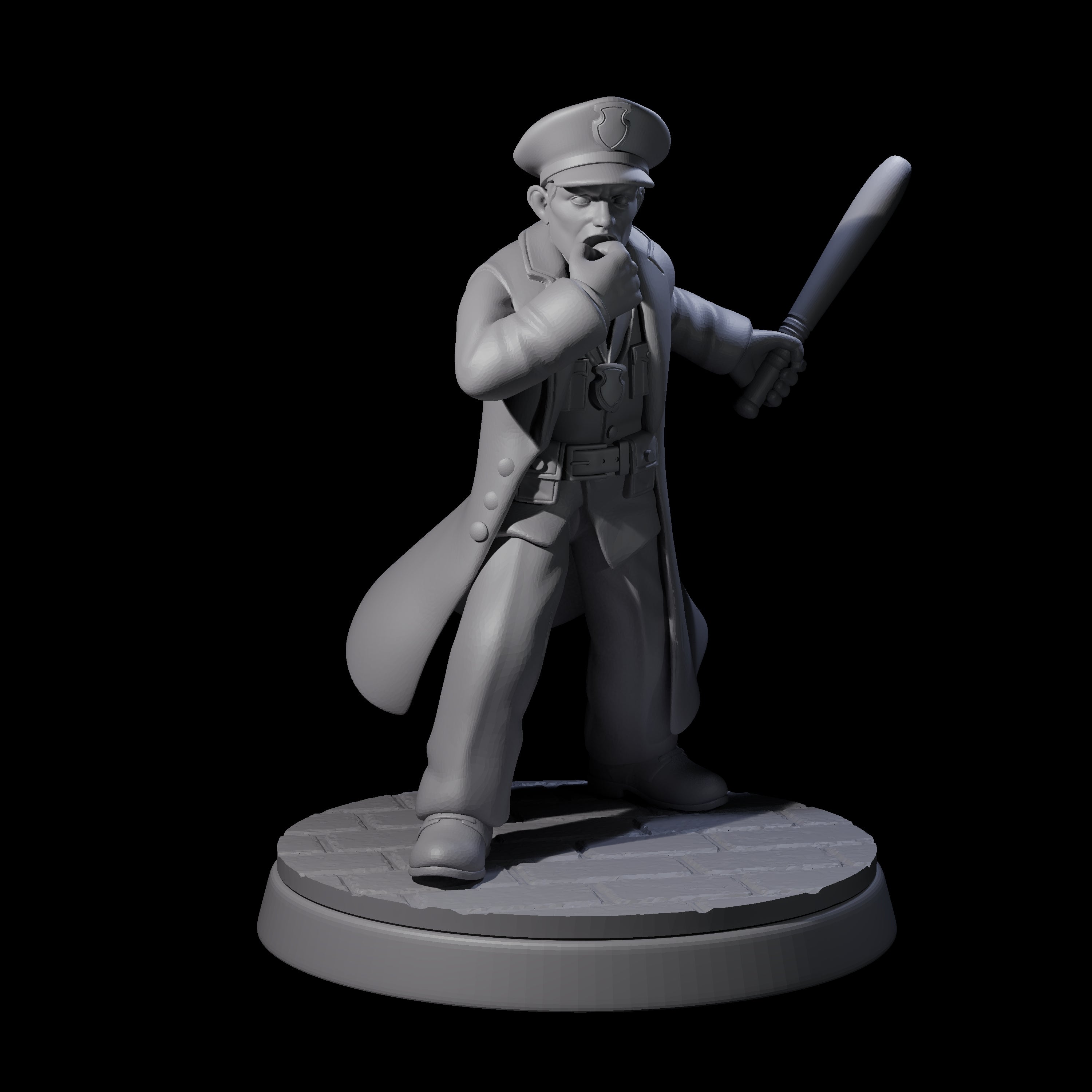 Four Galant Policemen Miniature for Dungeons and Dragons, Pathfinder or other TTRPGs