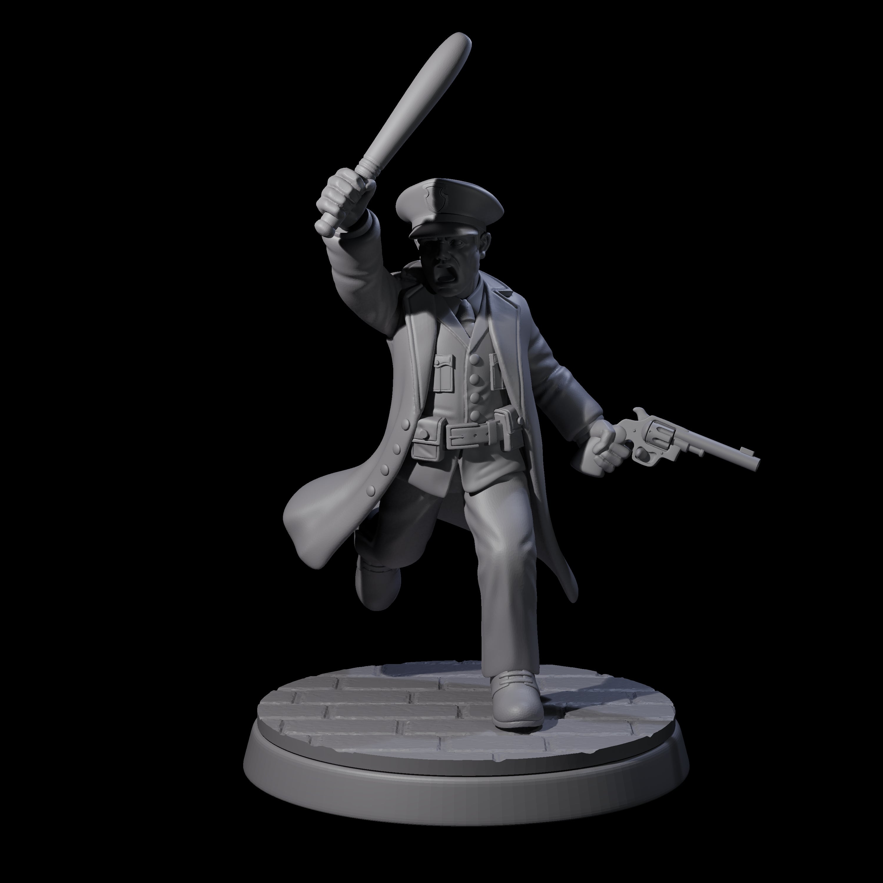 Four Galant Policemen Miniature for Dungeons and Dragons, Pathfinder or other TTRPGs