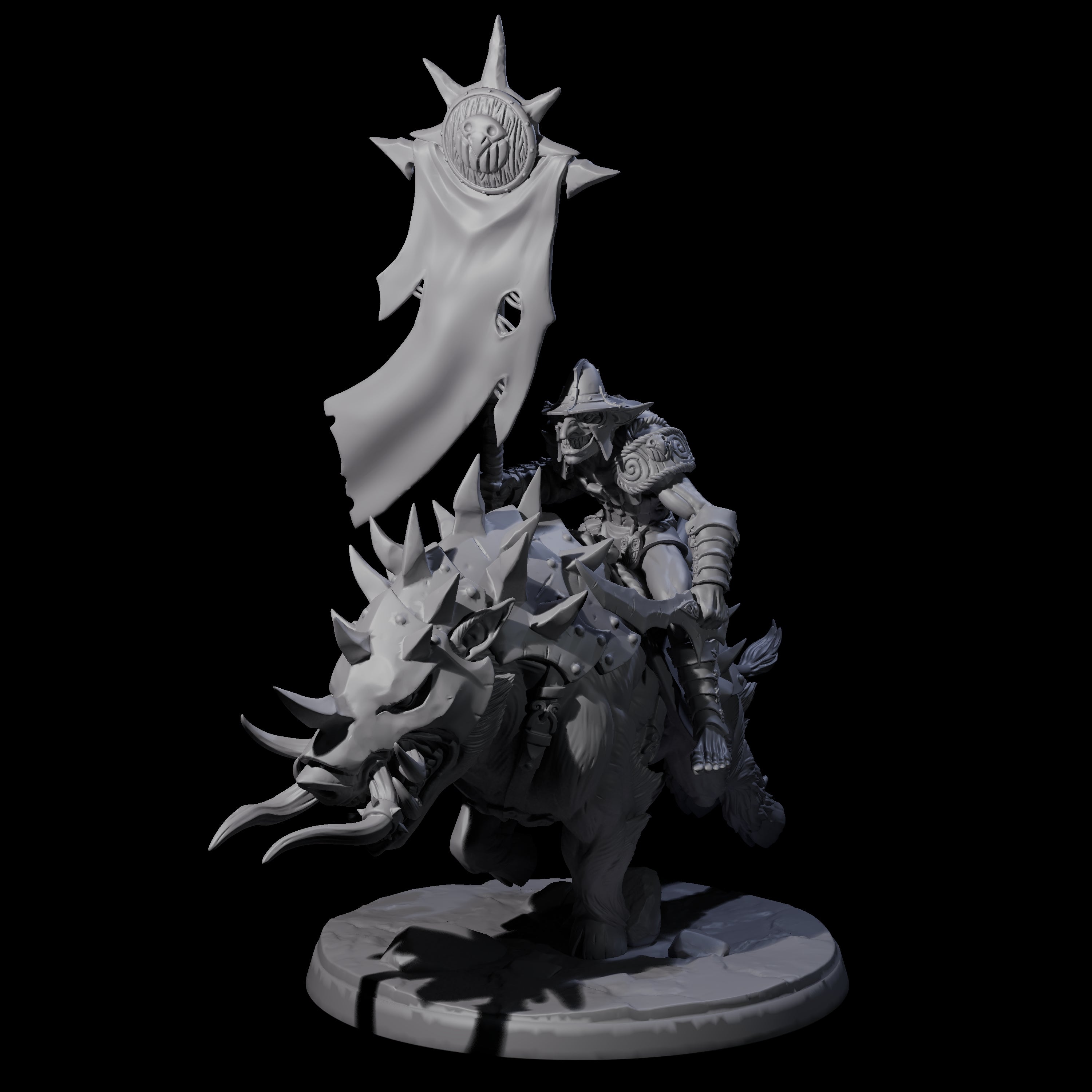 Four Galloping Hobgoblin Riders Miniature for Dungeons and Dragons, Pathfinder or other TTRPGs