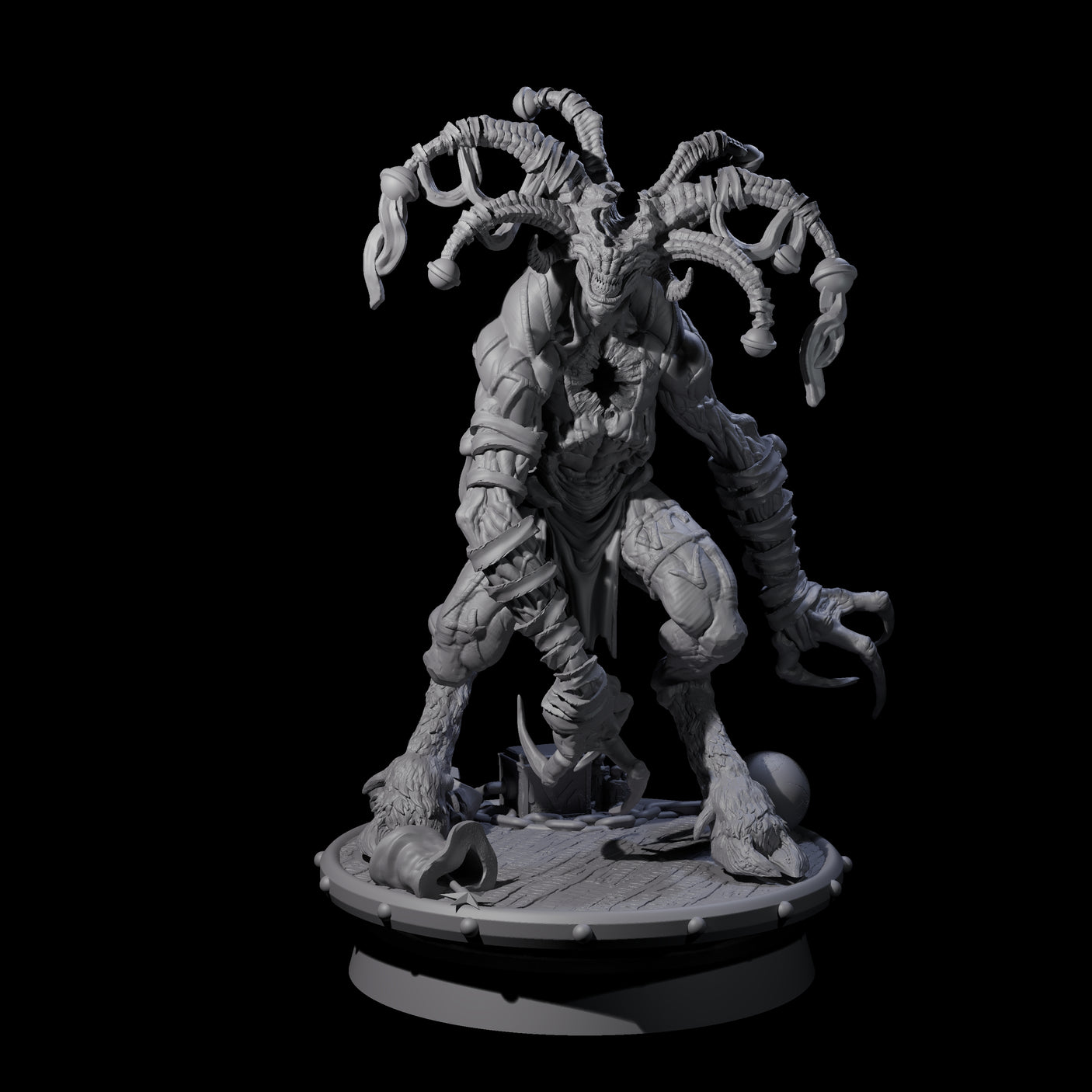 Four Giggling Demon Jesters Miniature for Dungeons and Dragons, Pathfinder or other TTRPGs