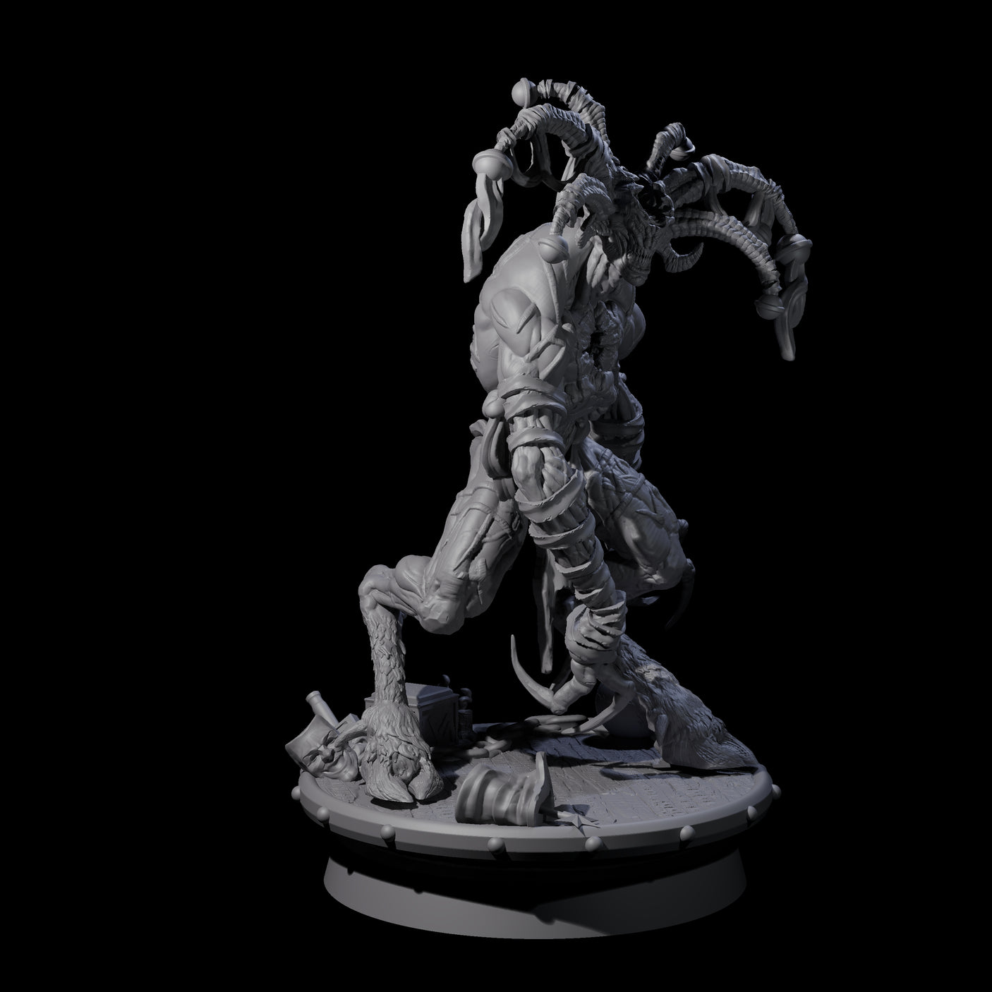 Four Giggling Demon Jesters Miniature for Dungeons and Dragons, Pathfinder or other TTRPGs