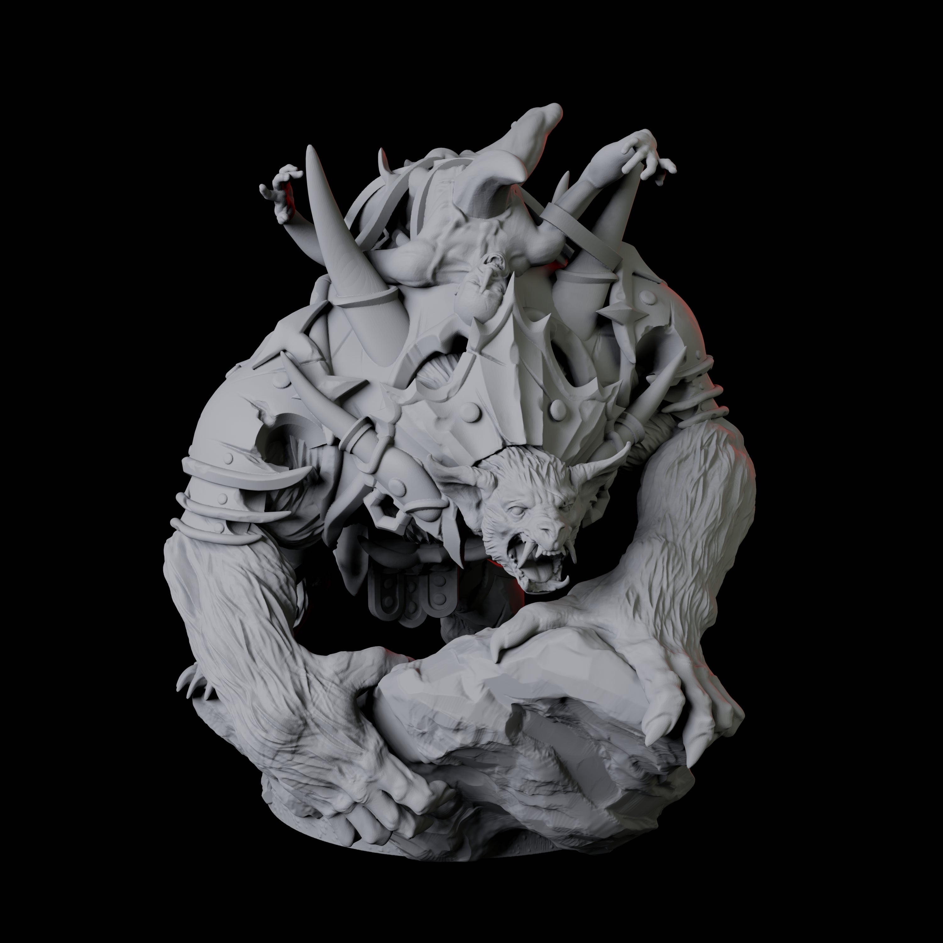 Four Gnoll Claw Fighters Miniature for Dungeons and Dragons, Pathfinder or other TTRPGs