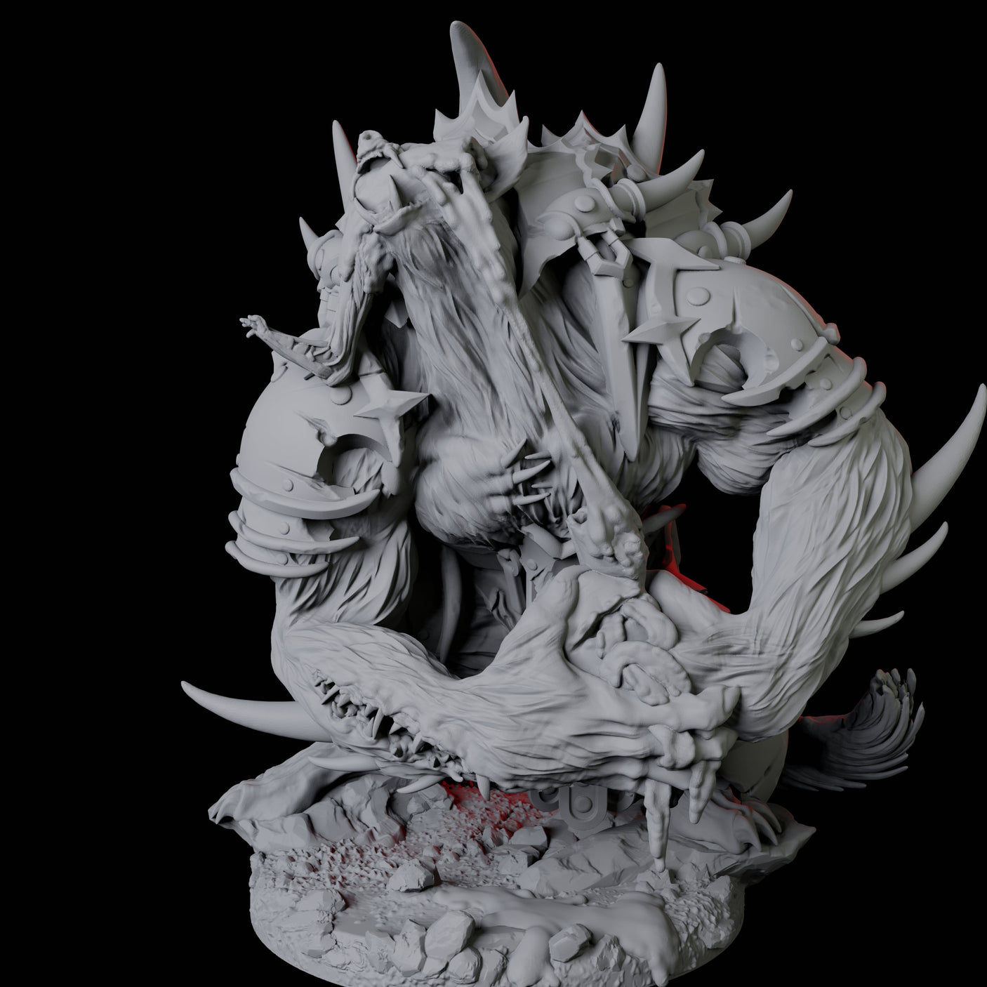 Four Gnoll Claw Fighters Miniature for Dungeons and Dragons, Pathfinder or other TTRPGs