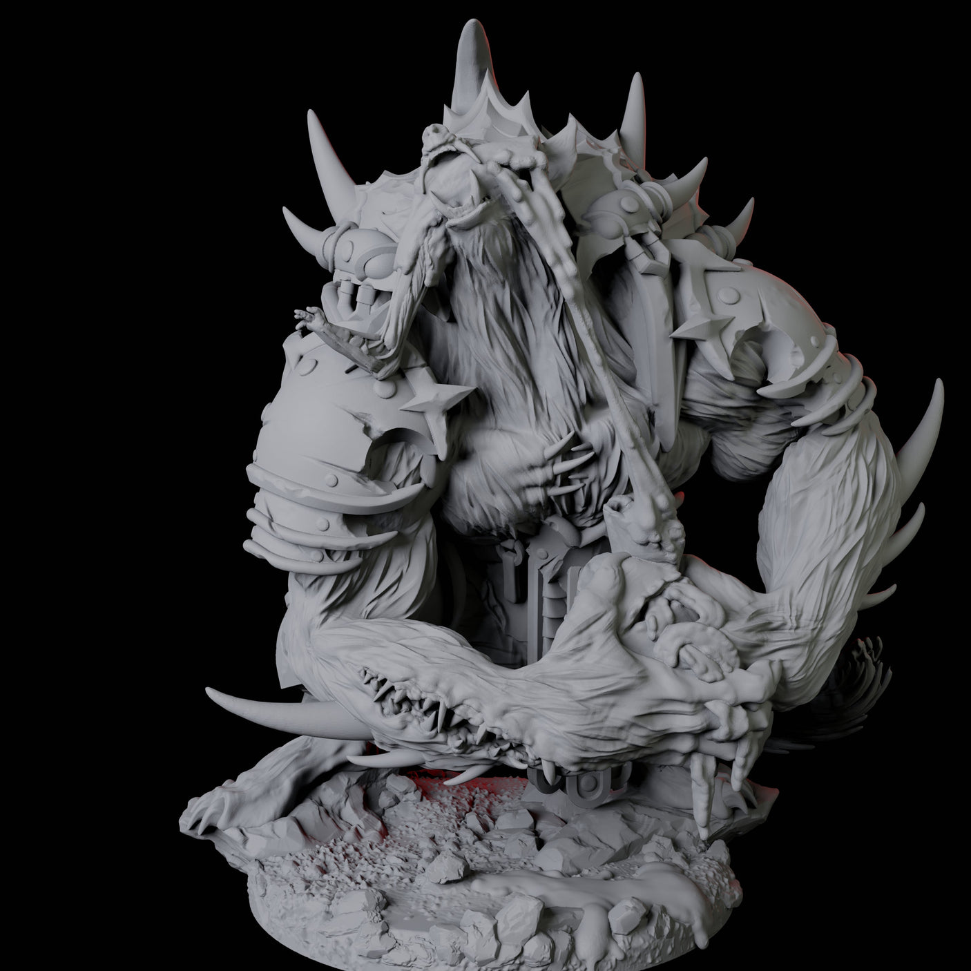 Four Gnoll Claw Fighters Miniature for Dungeons and Dragons, Pathfinder or other TTRPGs
