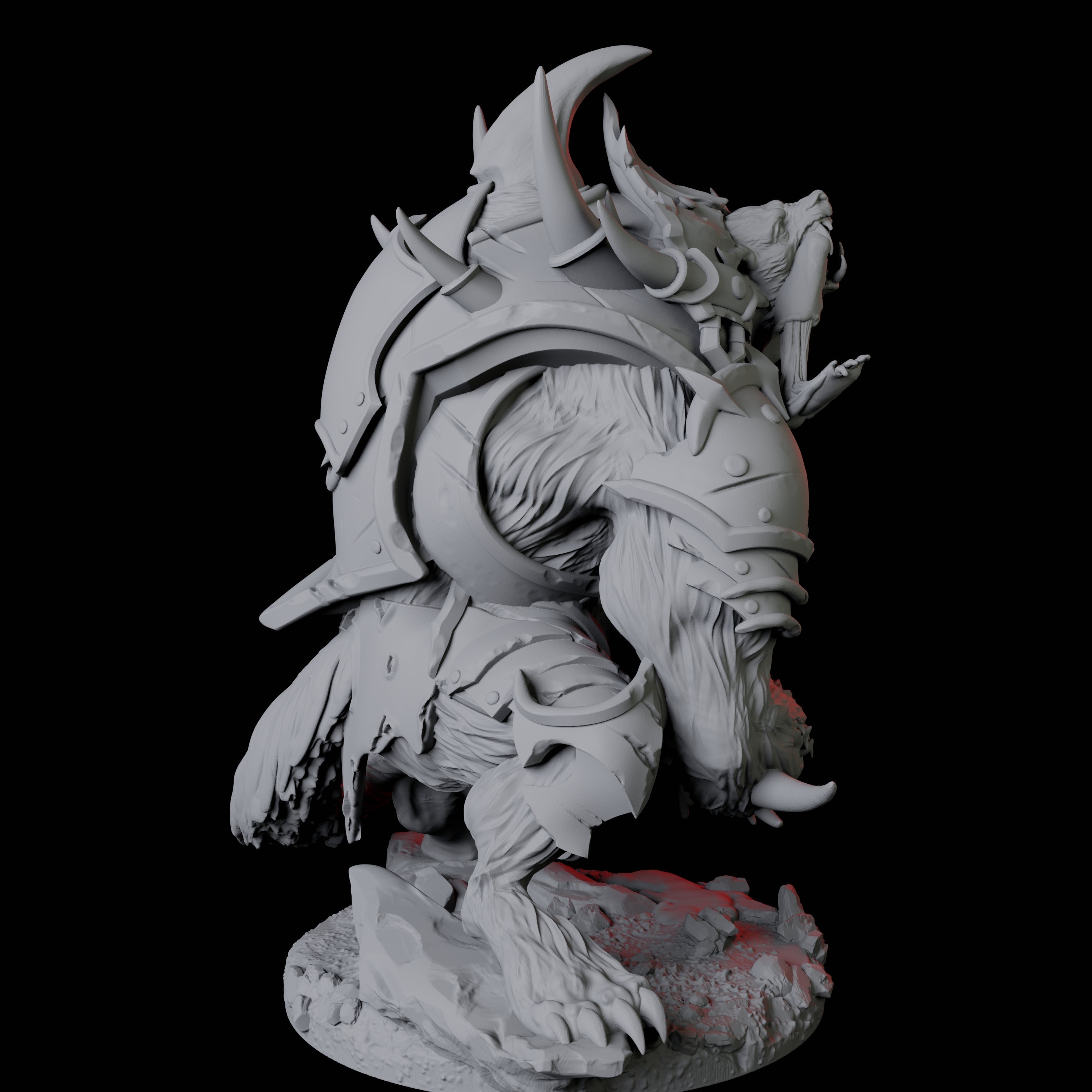 Four Gnoll Claw Fighters Miniature for Dungeons and Dragons, Pathfinder or other TTRPGs