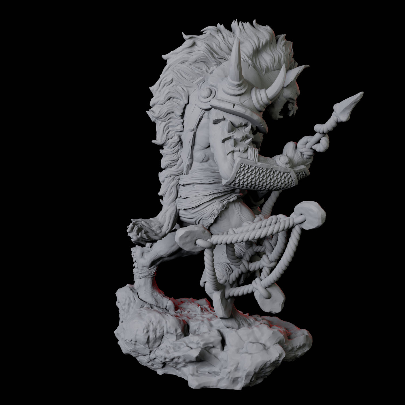 Four Gnoll Scouts Miniature for Dungeons and Dragons, Pathfinder or other TTRPGs