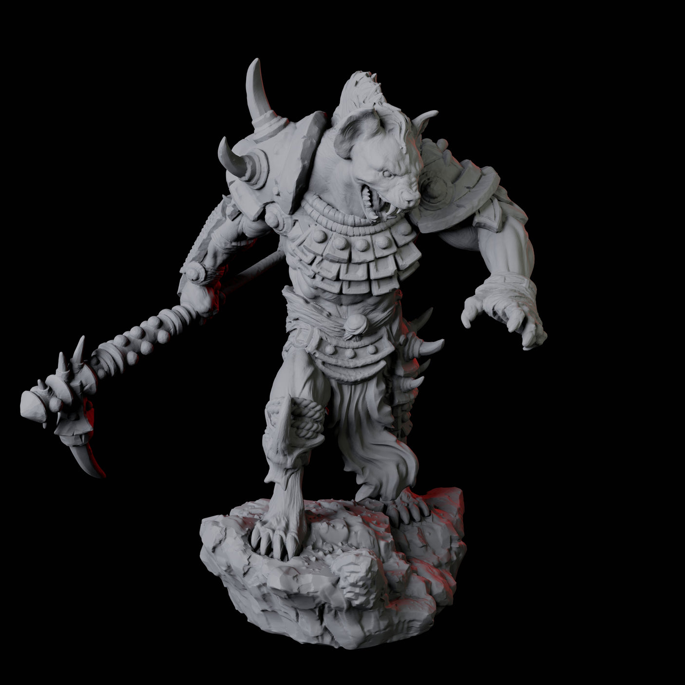 Four Gnoll Scouts Miniature for Dungeons and Dragons, Pathfinder or other TTRPGs