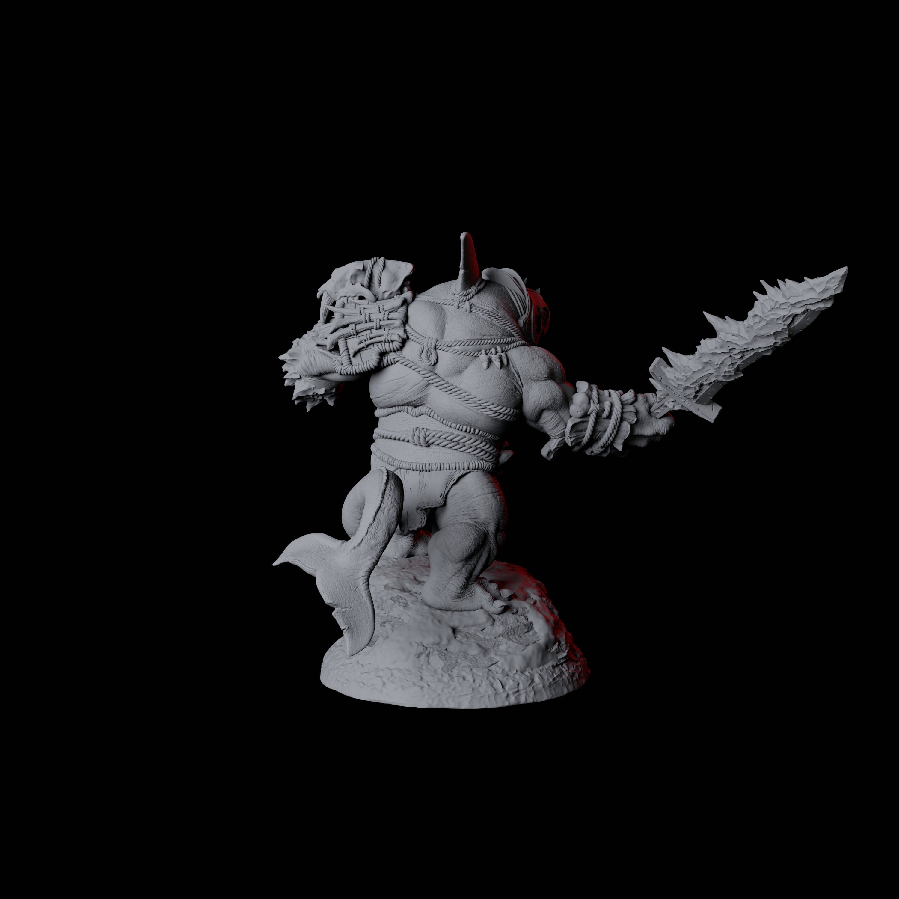 Four Graceful Orcafolk Warriors Miniature for Dungeons and Dragons, Pathfinder or other TTRPGs