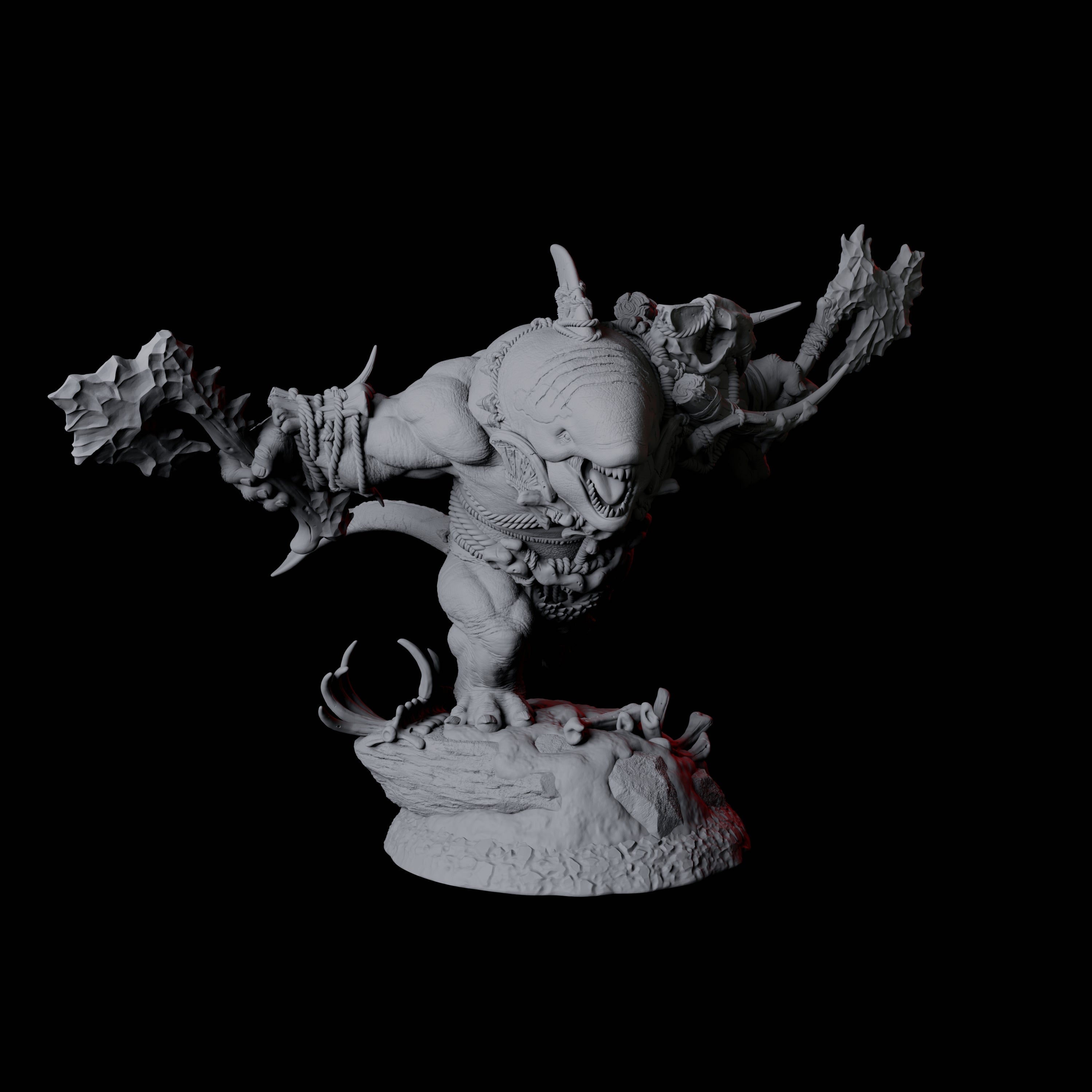 Four Graceful Orcafolk Warriors Miniature for Dungeons and Dragons, Pathfinder or other TTRPGs