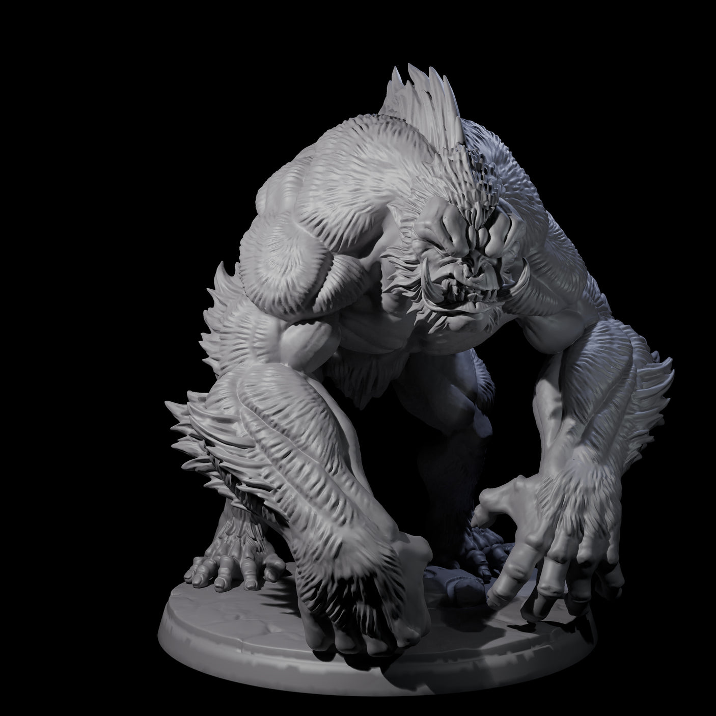 Four Grim Barlguras Miniature for Dungeons and Dragons, Pathfinder or other TTRPGs