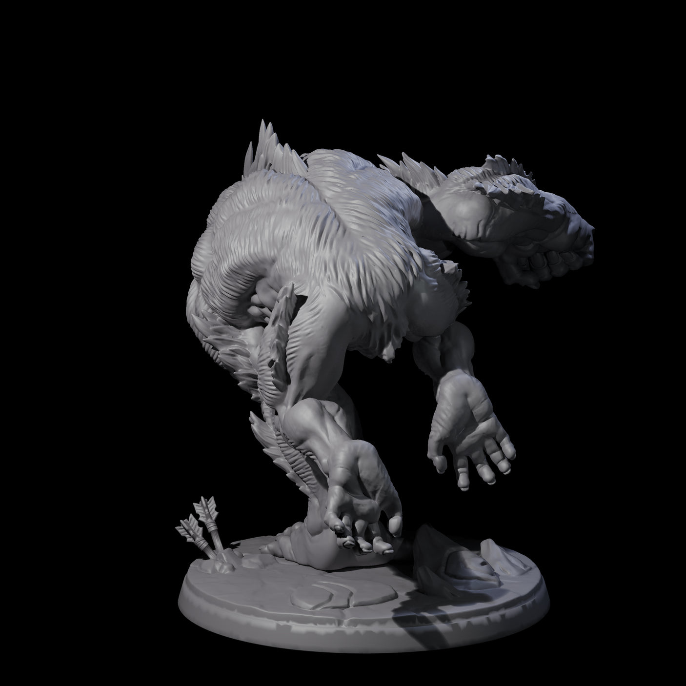 Four Grim Barlguras Miniature for Dungeons and Dragons, Pathfinder or other TTRPGs