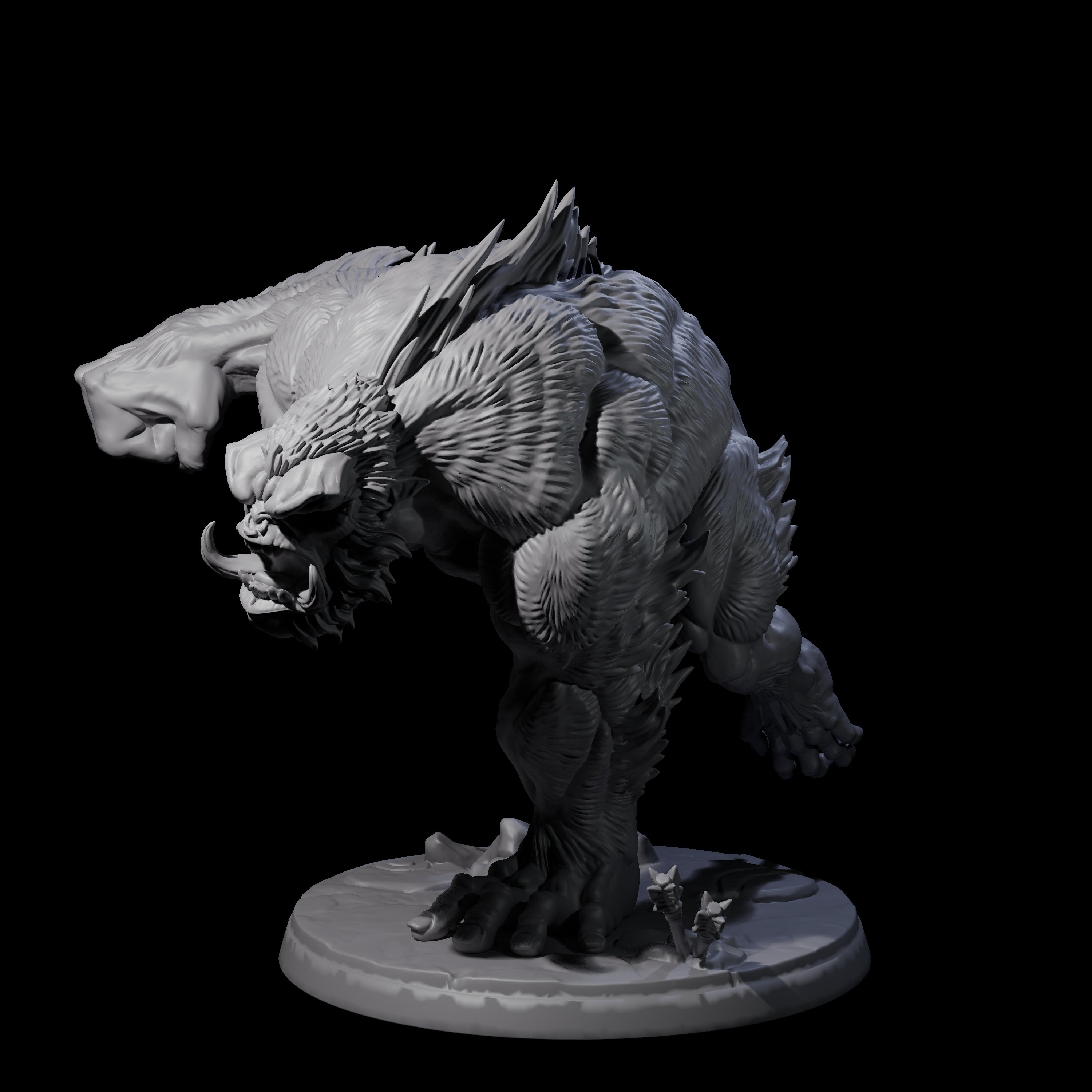 Four Grim Barlguras Miniature for Dungeons and Dragons, Pathfinder or other TTRPGs