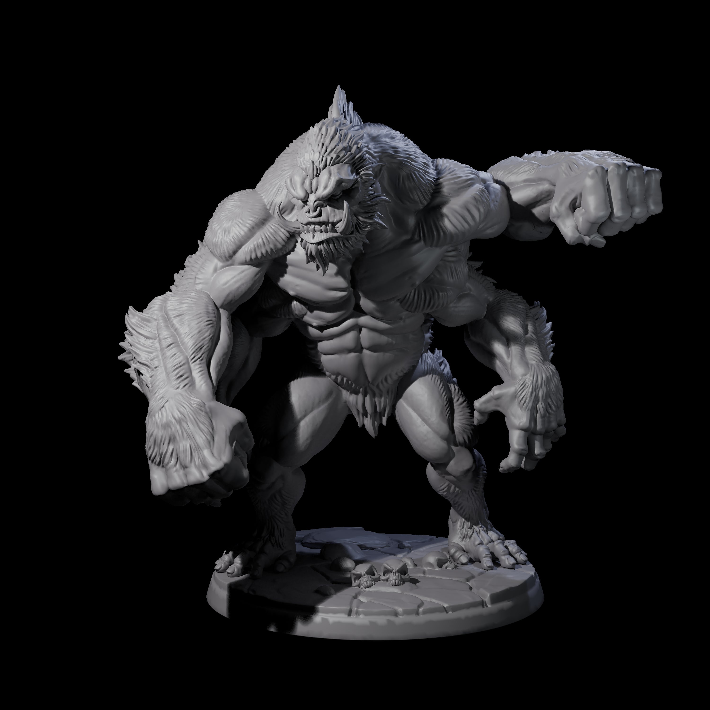 Four Grim Barlguras Miniature for Dungeons and Dragons, Pathfinder or other TTRPGs