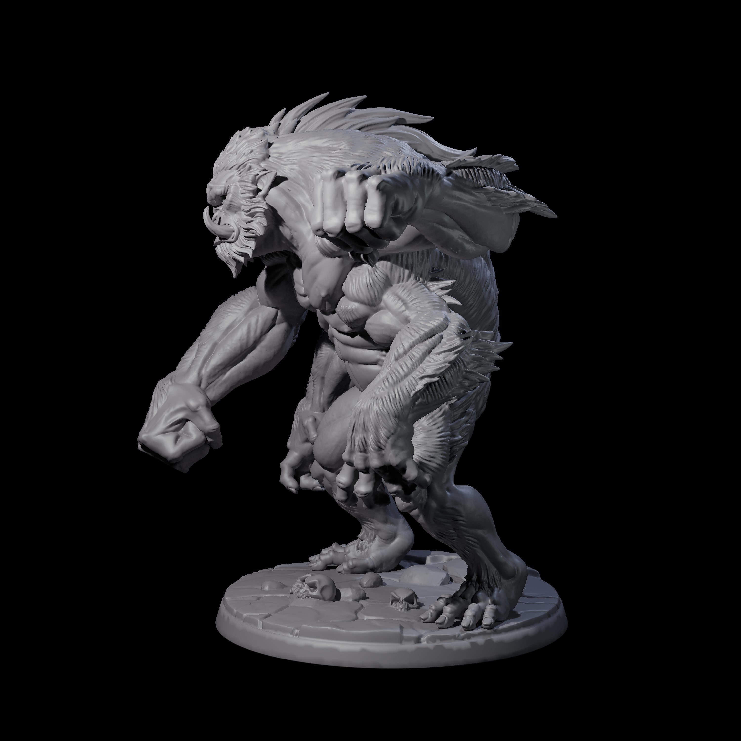 Four Grim Barlguras Miniature for Dungeons and Dragons, Pathfinder or other TTRPGs