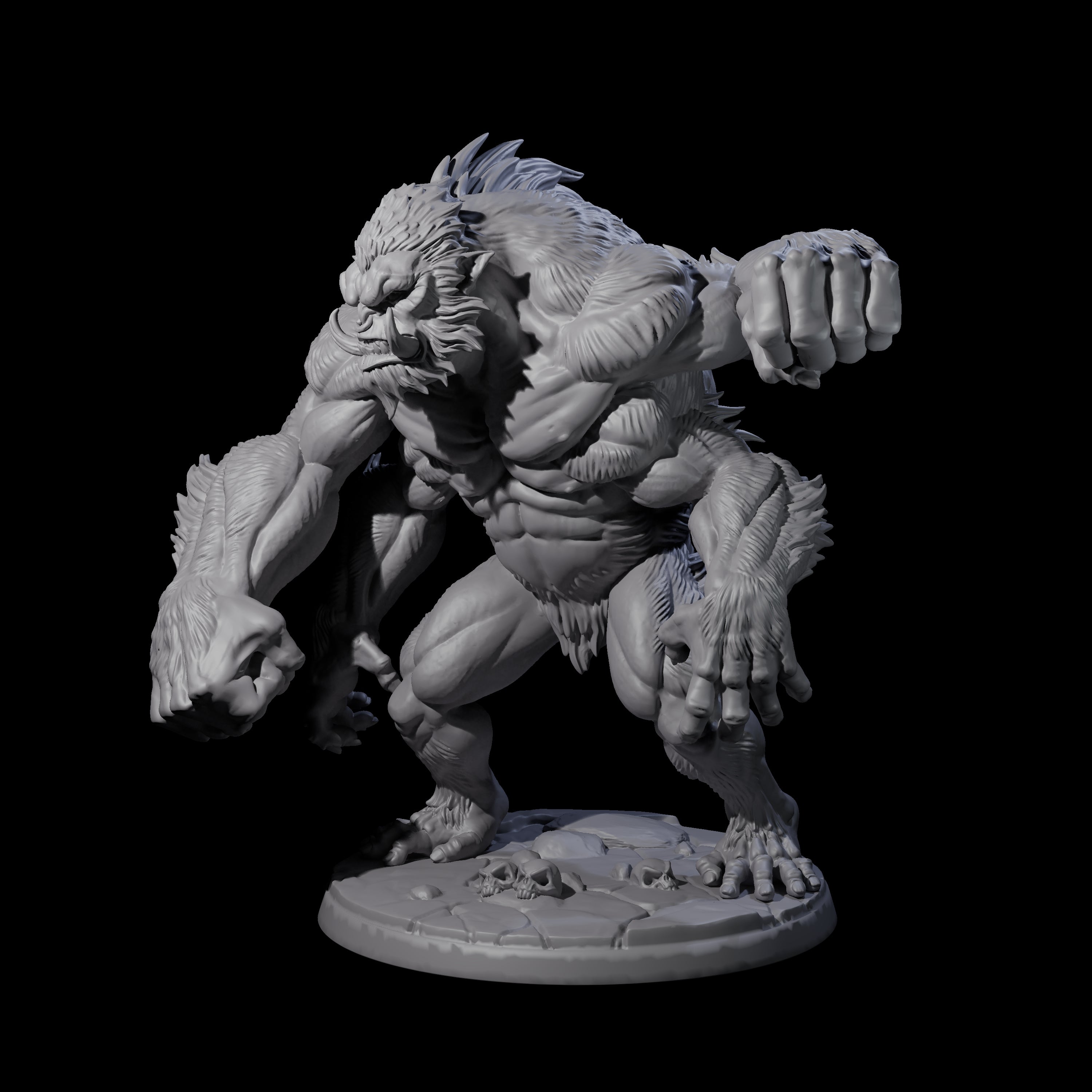 Four Grim Barlguras Miniature for Dungeons and Dragons, Pathfinder or other TTRPGs