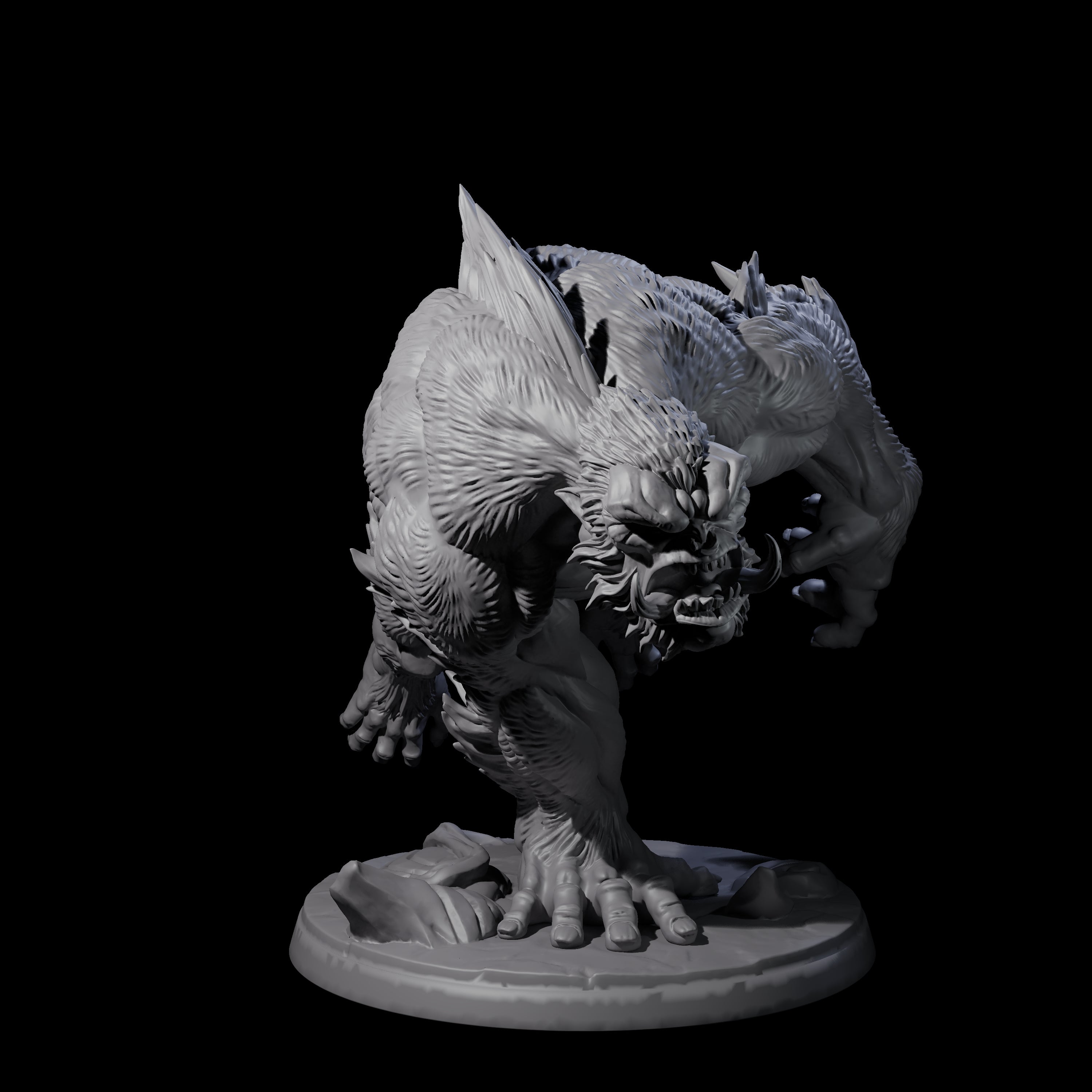 Four Grim Barlguras Miniature for Dungeons and Dragons, Pathfinder or other TTRPGs