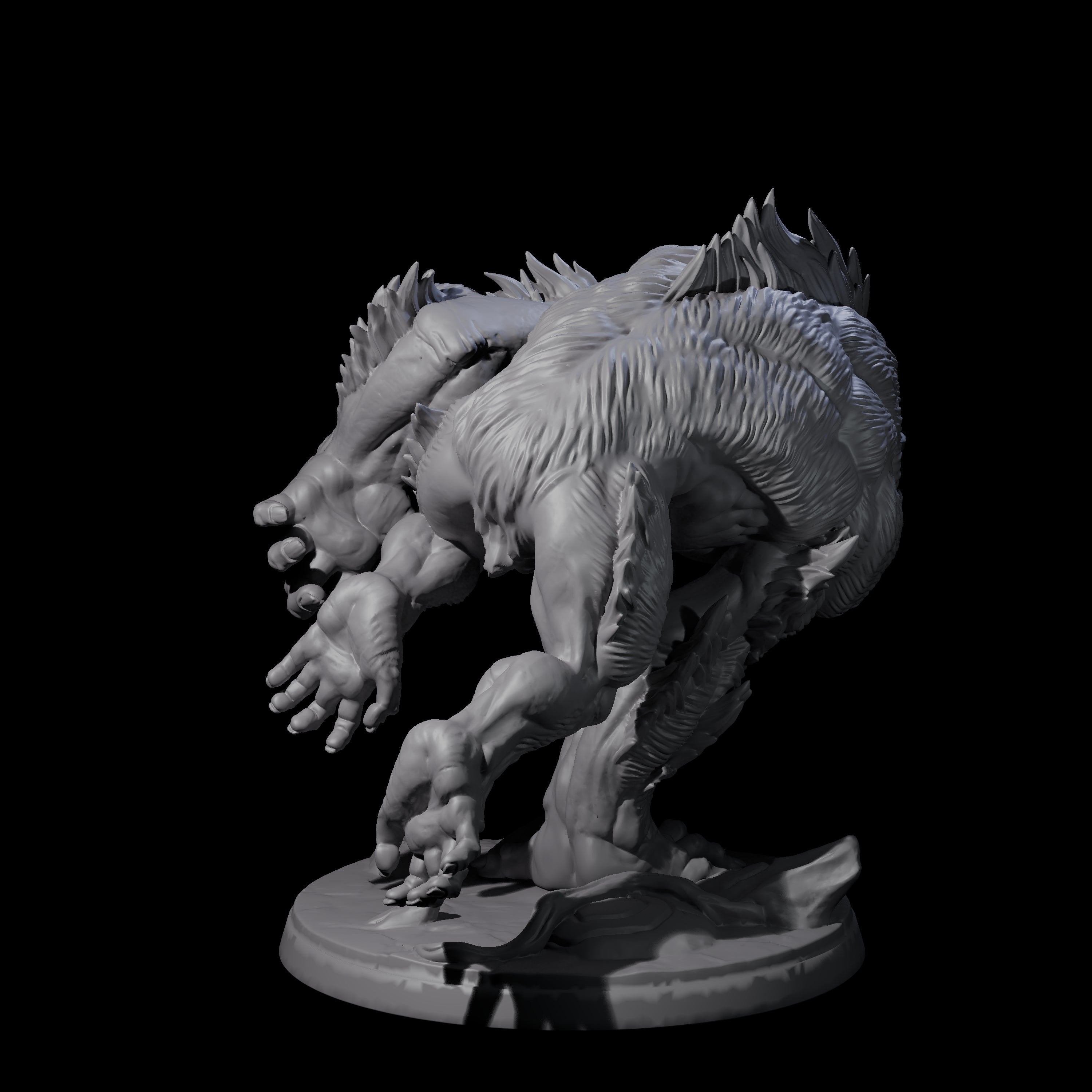 Four Grim Barlguras Miniature for Dungeons and Dragons, Pathfinder or other TTRPGs