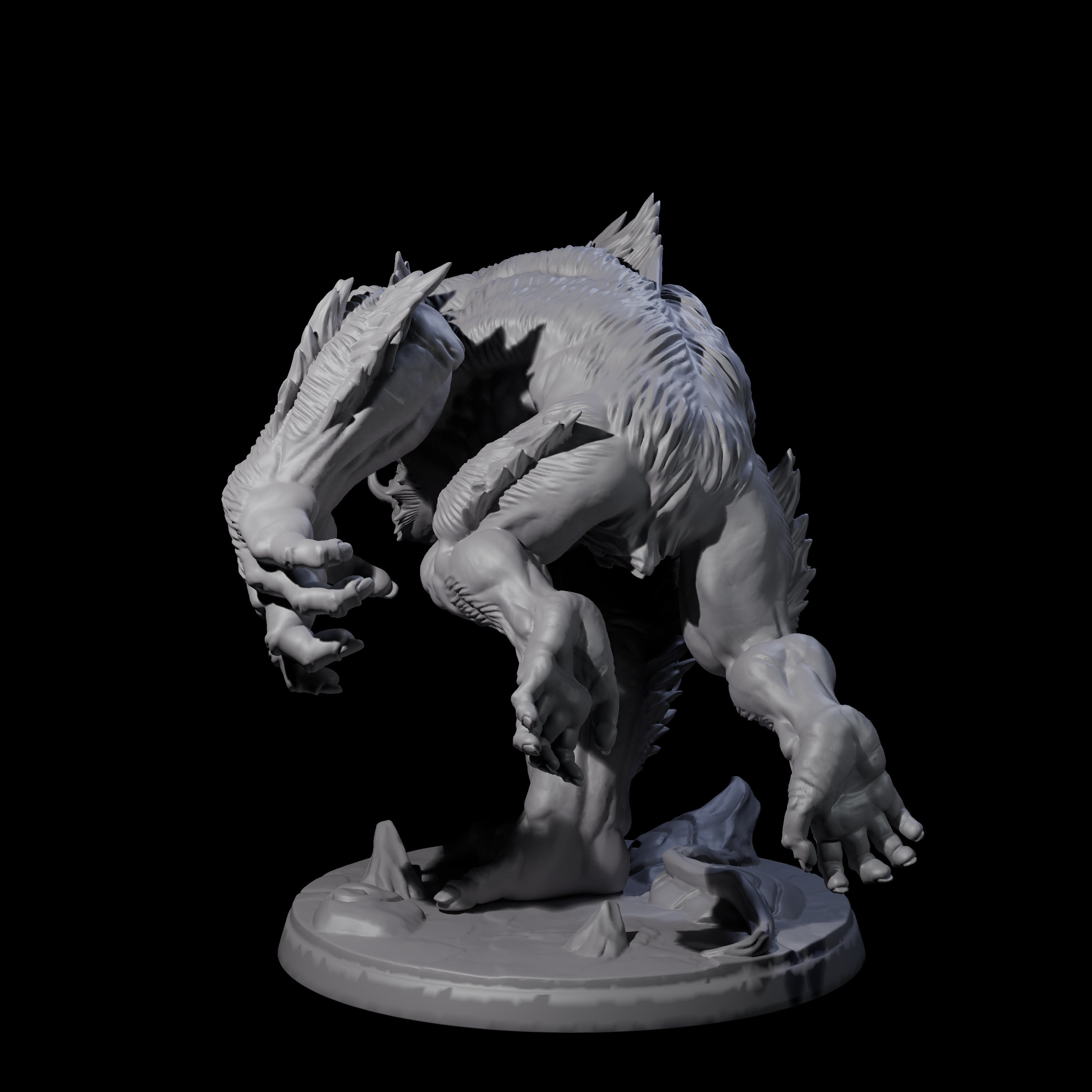 Four Grim Barlguras Miniature for Dungeons and Dragons, Pathfinder or other TTRPGs