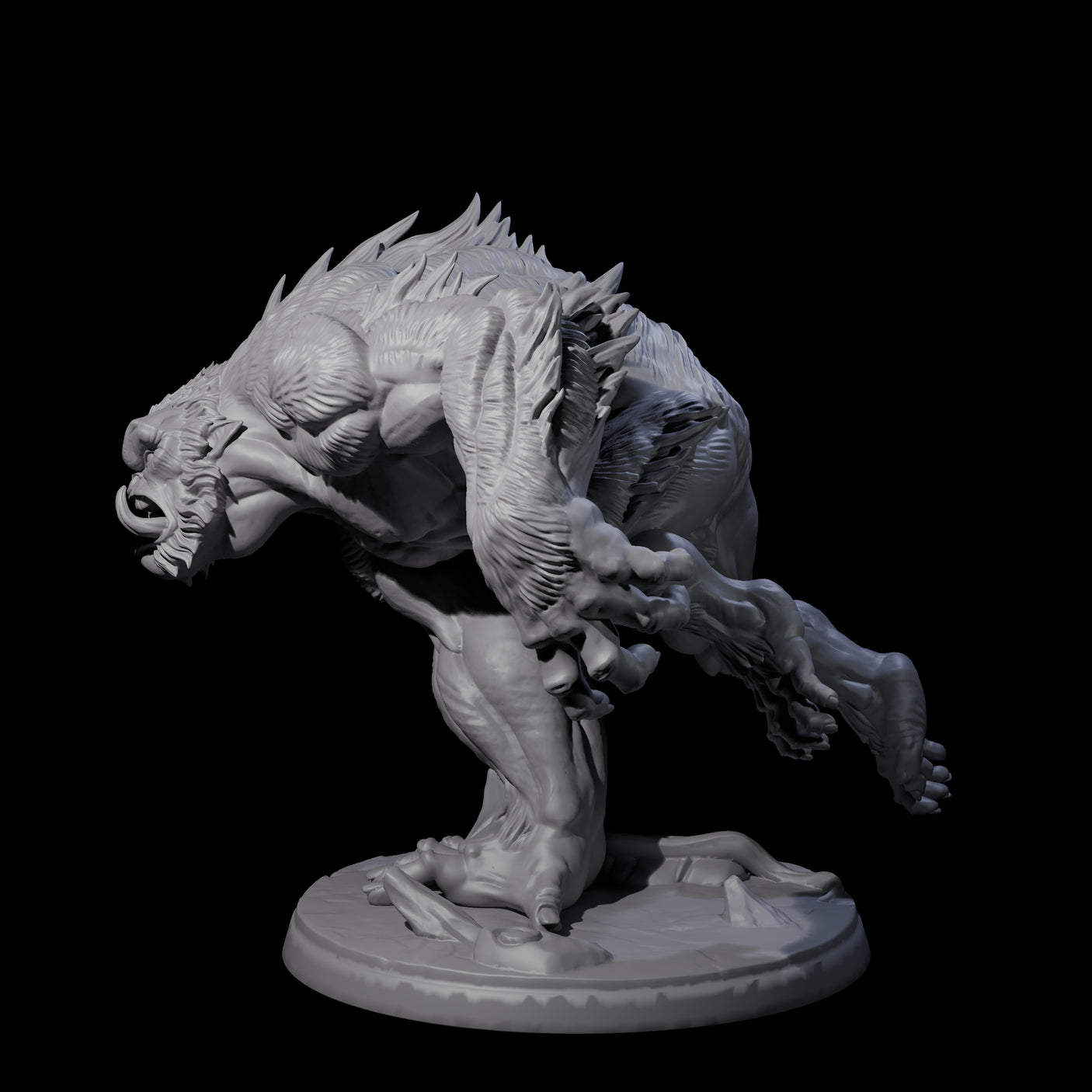 Four Grim Barlguras Miniature for Dungeons and Dragons, Pathfinder or other TTRPGs