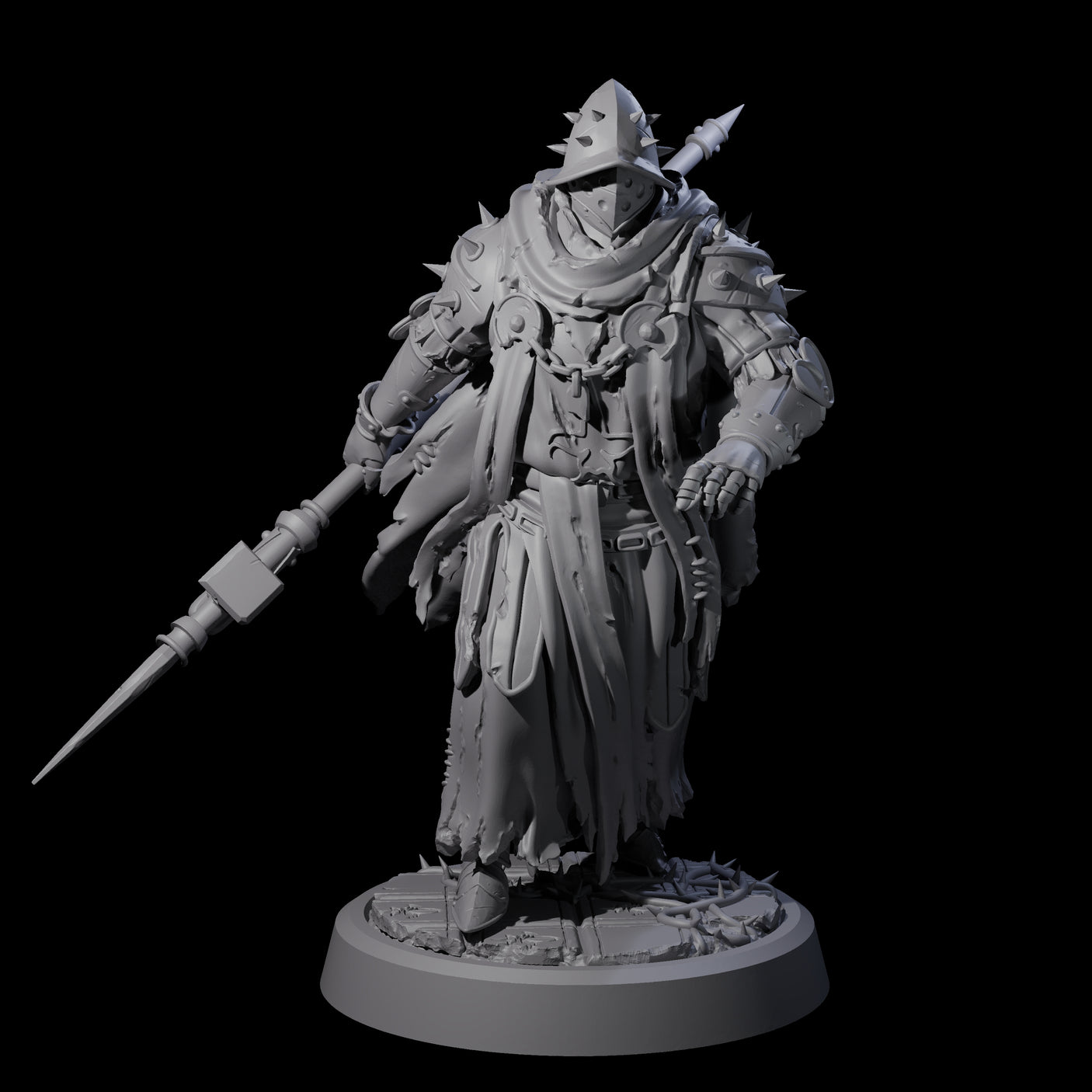 Four Grimdark Town Guardsmen Miniature for Dungeons and Dragons, Pathfinder or other TTRPGs