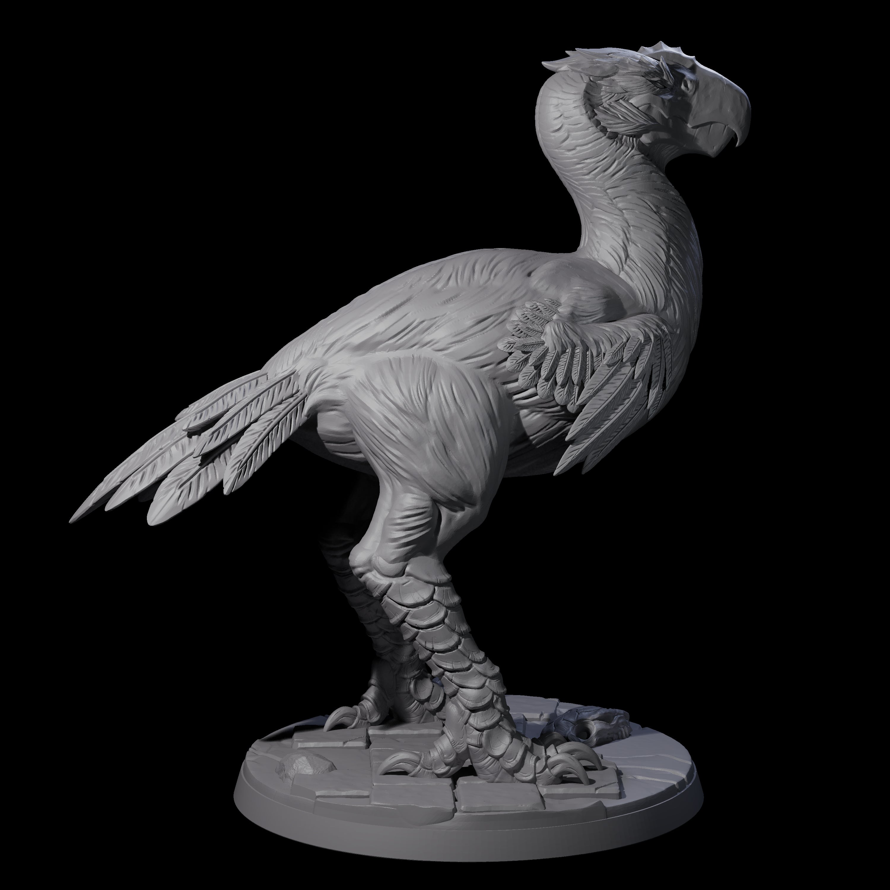 Four Hunting Axe Beaks Miniature for Dungeons and Dragons, Pathfinder or other TTRPGs