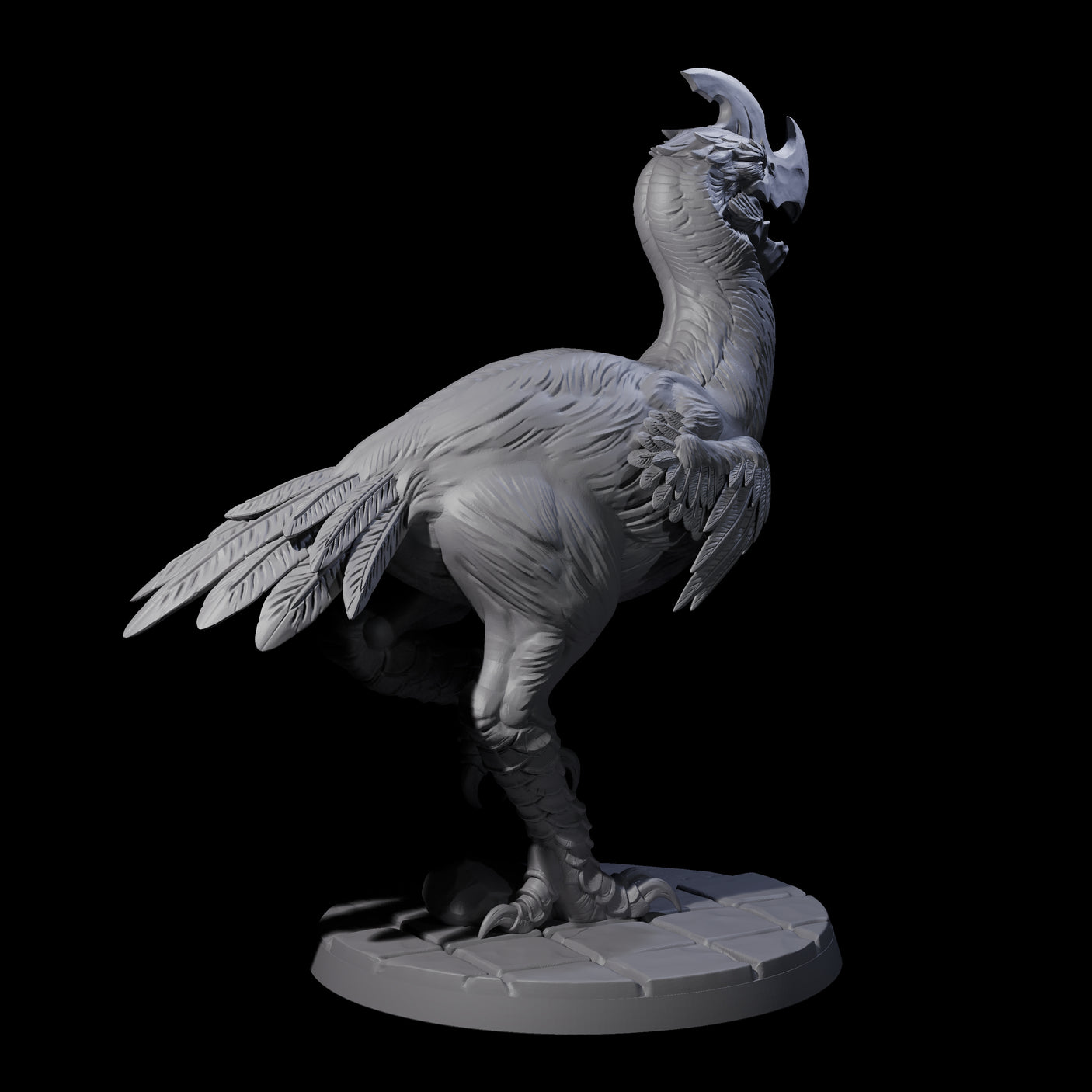 Four Hunting Axe Beaks Miniature for Dungeons and Dragons, Pathfinder or other TTRPGs