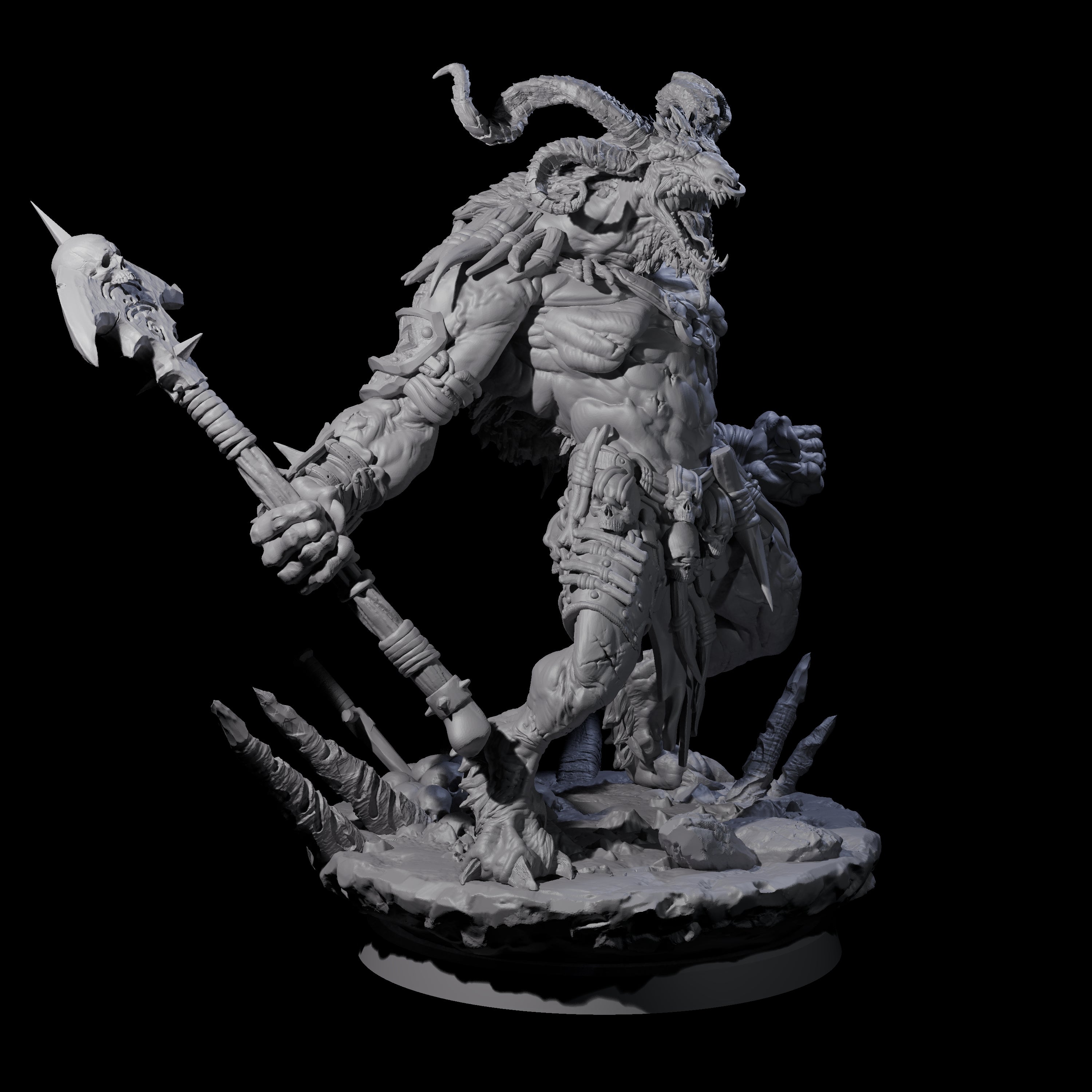 Four Hunting Balors Miniature for Dungeons and Dragons, Pathfinder or other TTRPGs