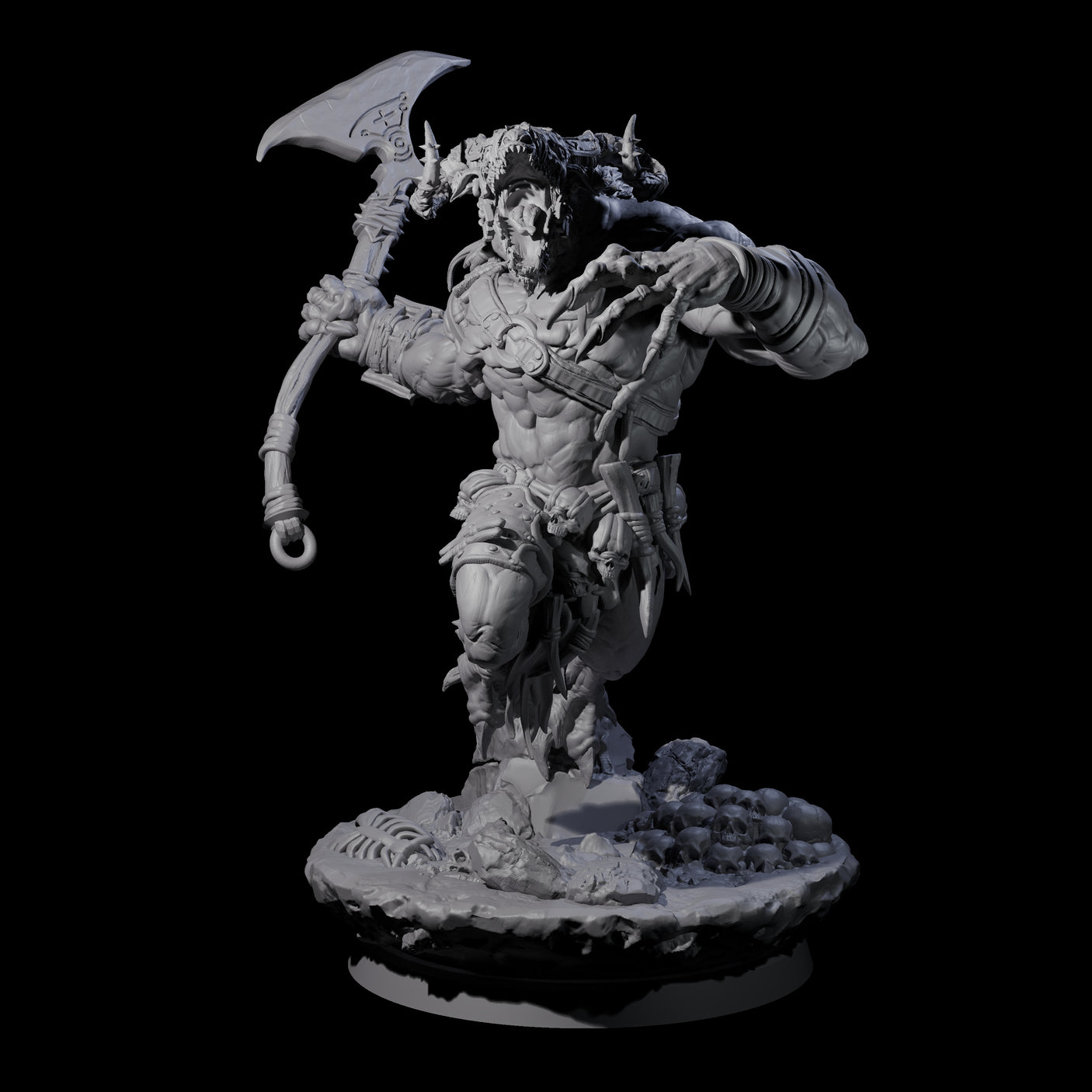 Four Hunting Balors Miniature for Dungeons and Dragons, Pathfinder or other TTRPGs