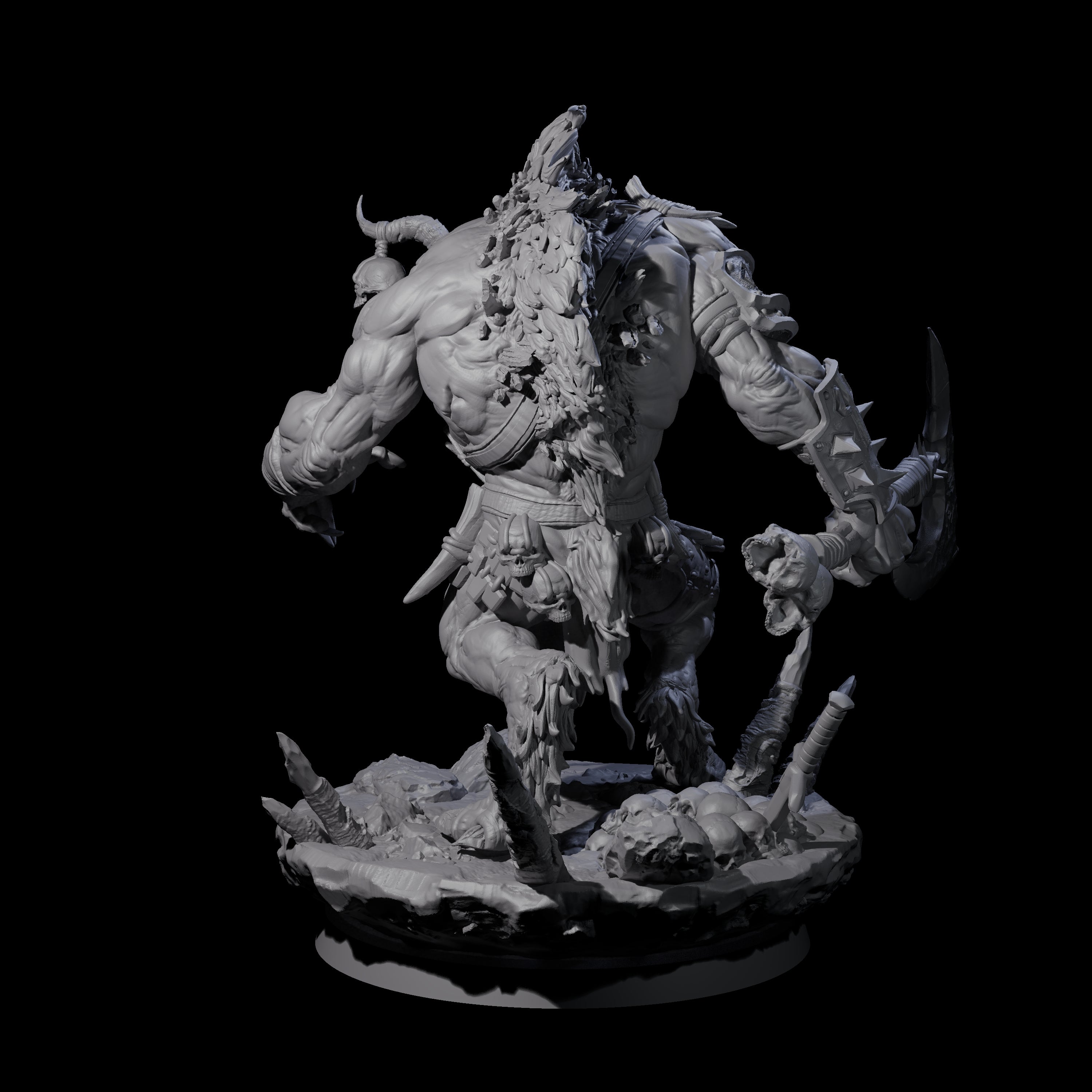 Four Hunting Balors Miniature for Dungeons and Dragons, Pathfinder or other TTRPGs