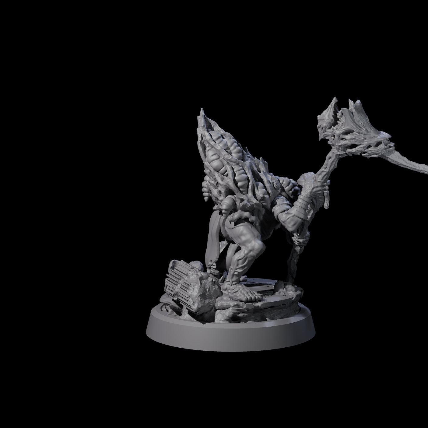 Four Infected Hive Thralls Miniature for Dungeons and Dragons, Pathfinder or other TTRPGs
