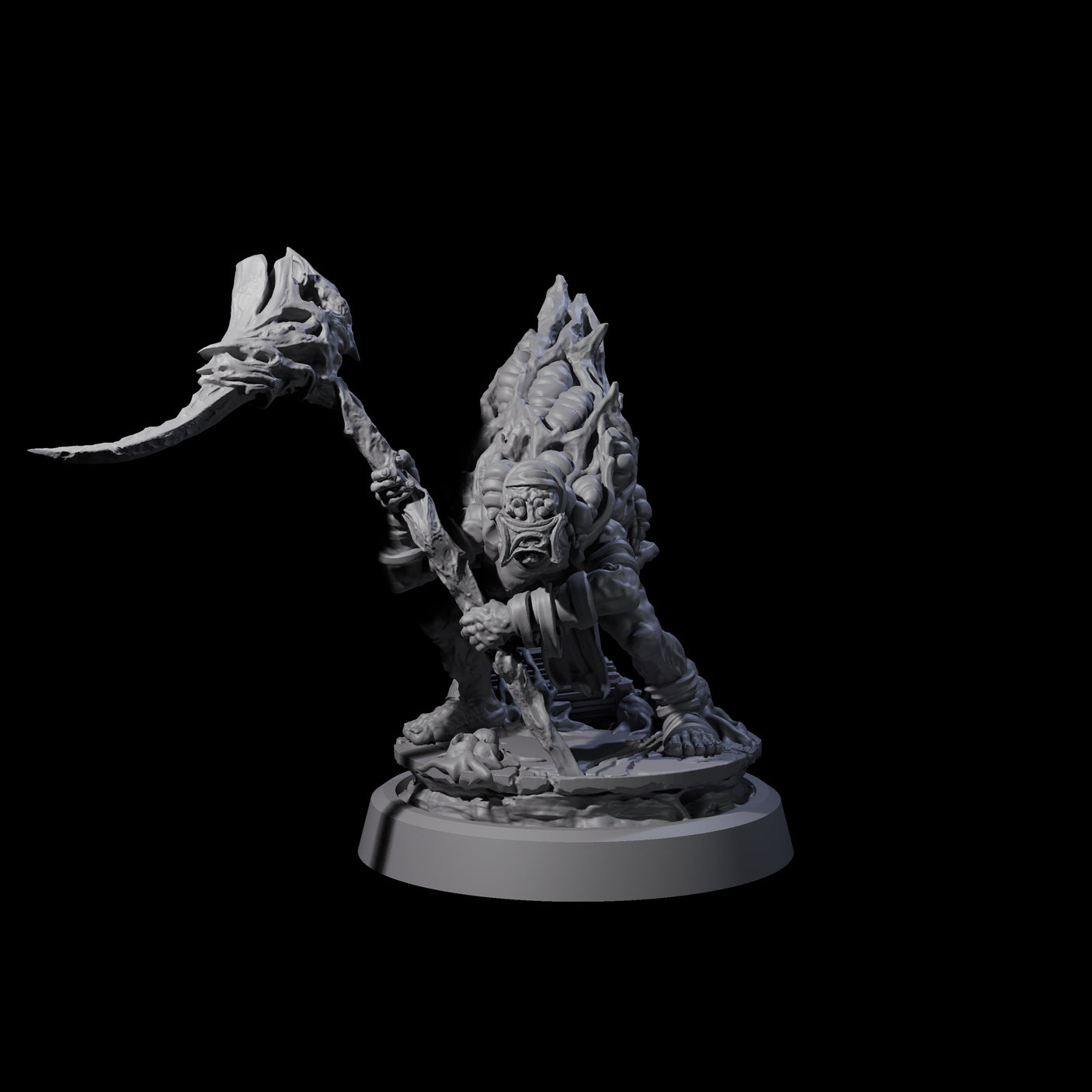 Four Infected Hive Thralls Miniature for Dungeons and Dragons, Pathfinder or other TTRPGs