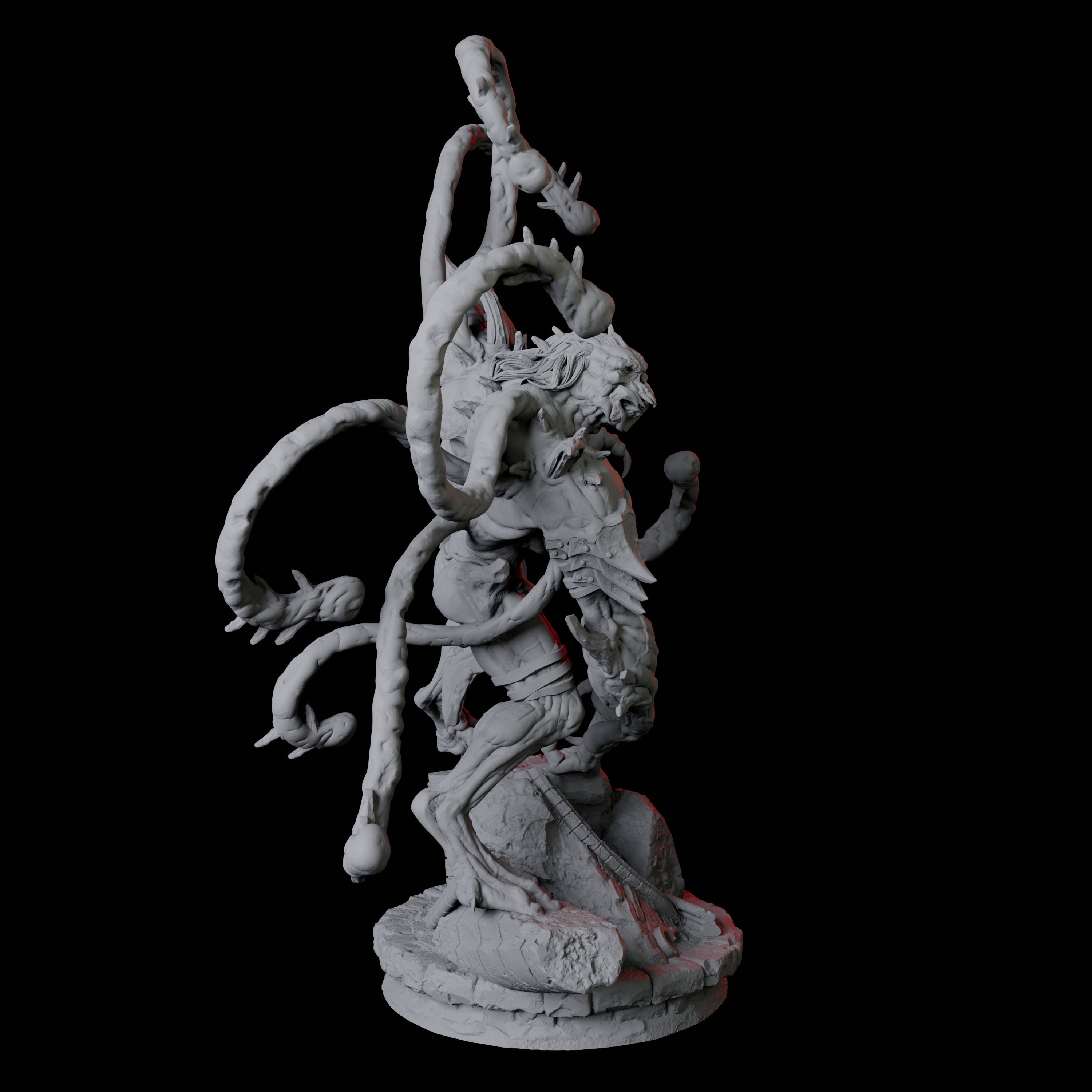 Four Infested Ghouls Miniature for Dungeons and Dragons, Pathfinder or other TTRPGs