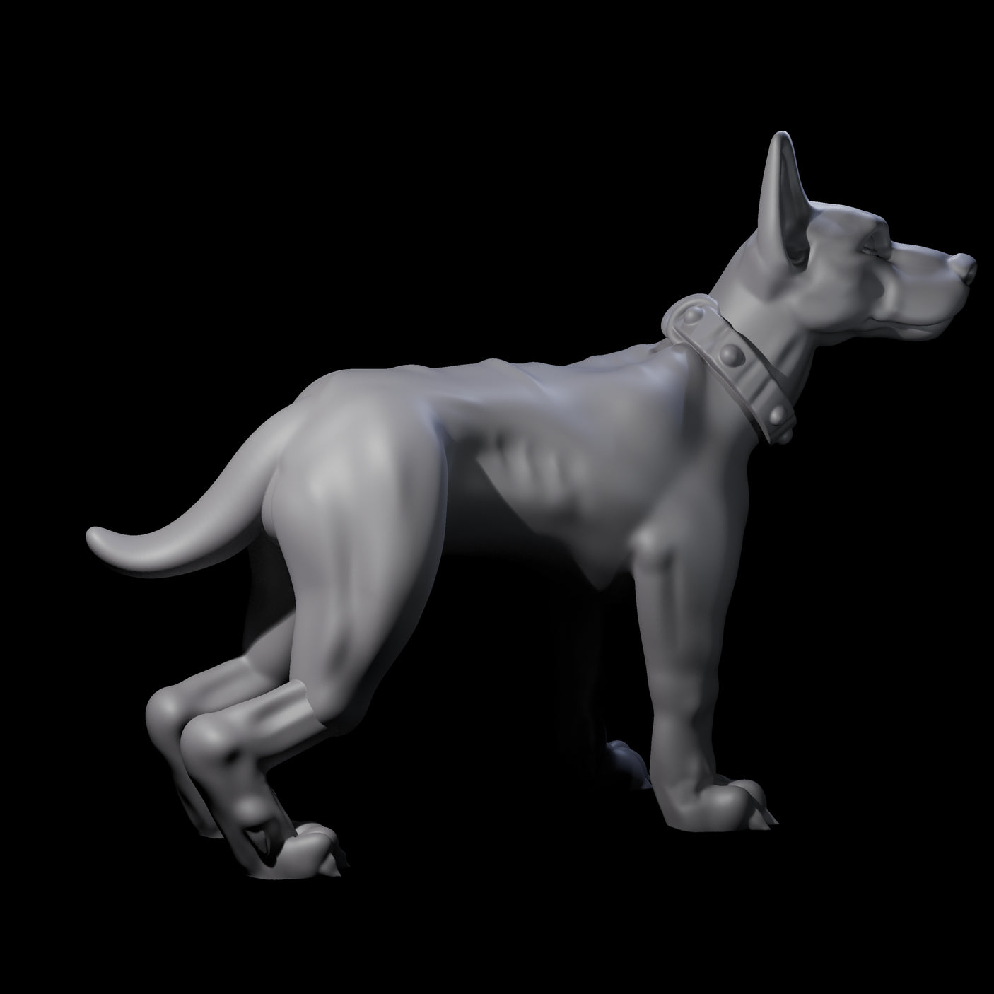 Four Inquisitive Dogs Miniature for Dungeons and Dragons, Pathfinder or other TTRPGs