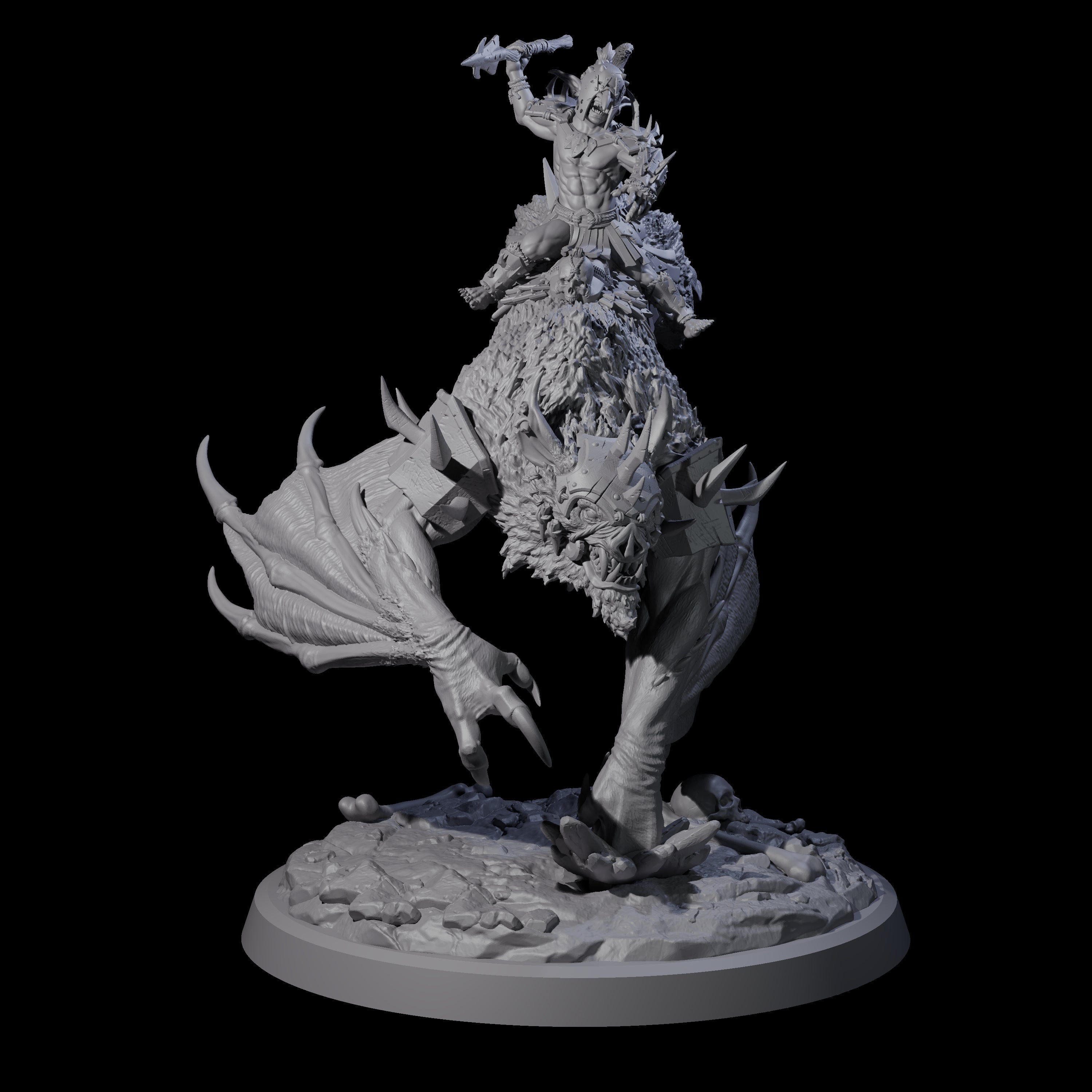 Four Kamikaze Werebat Riding Goblins Miniature for Dungeons and Dragons, Pathfinder or other TTRPGs
