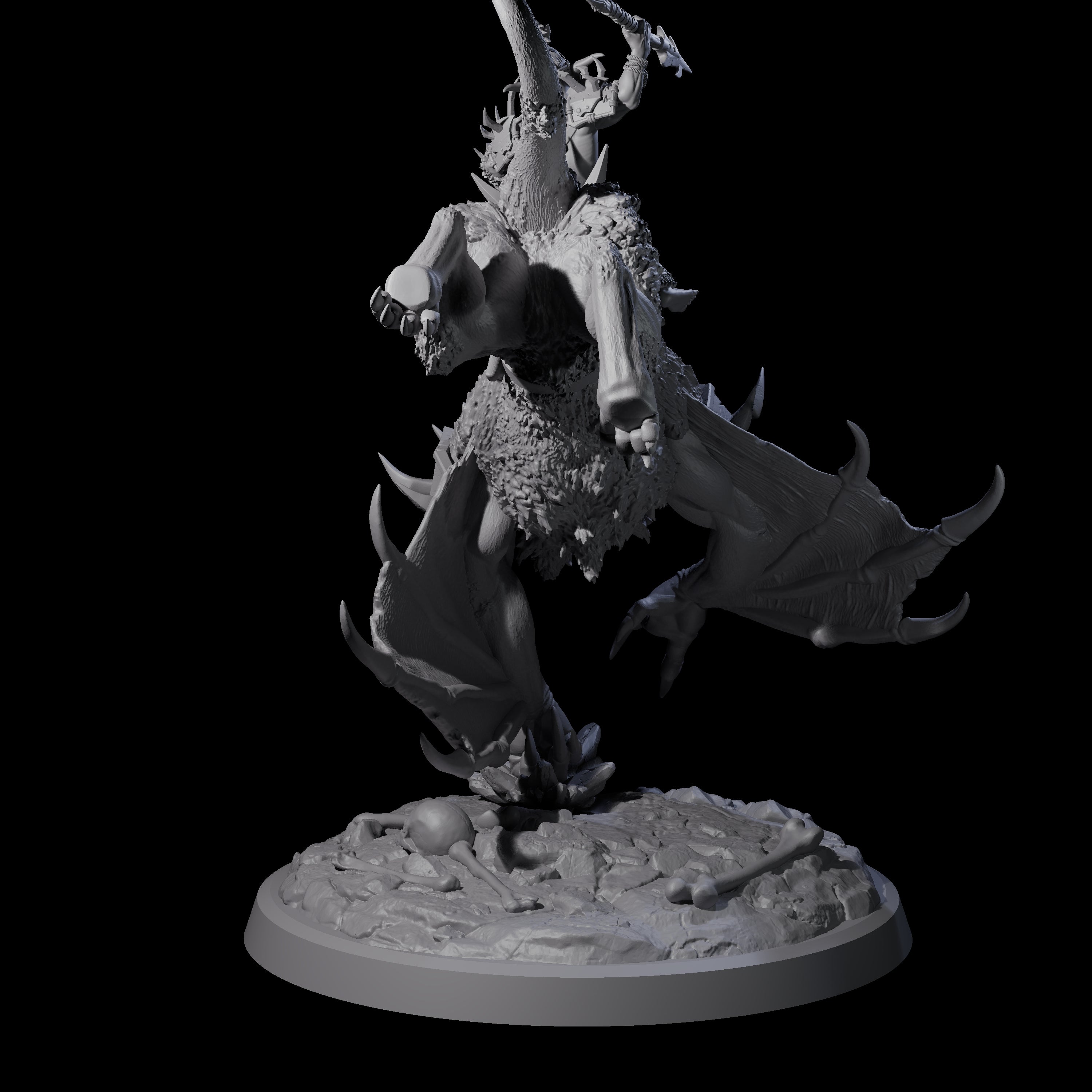 Four Kamikaze Werebat Riding Goblins Miniature for Dungeons and Dragons, Pathfinder or other TTRPGs