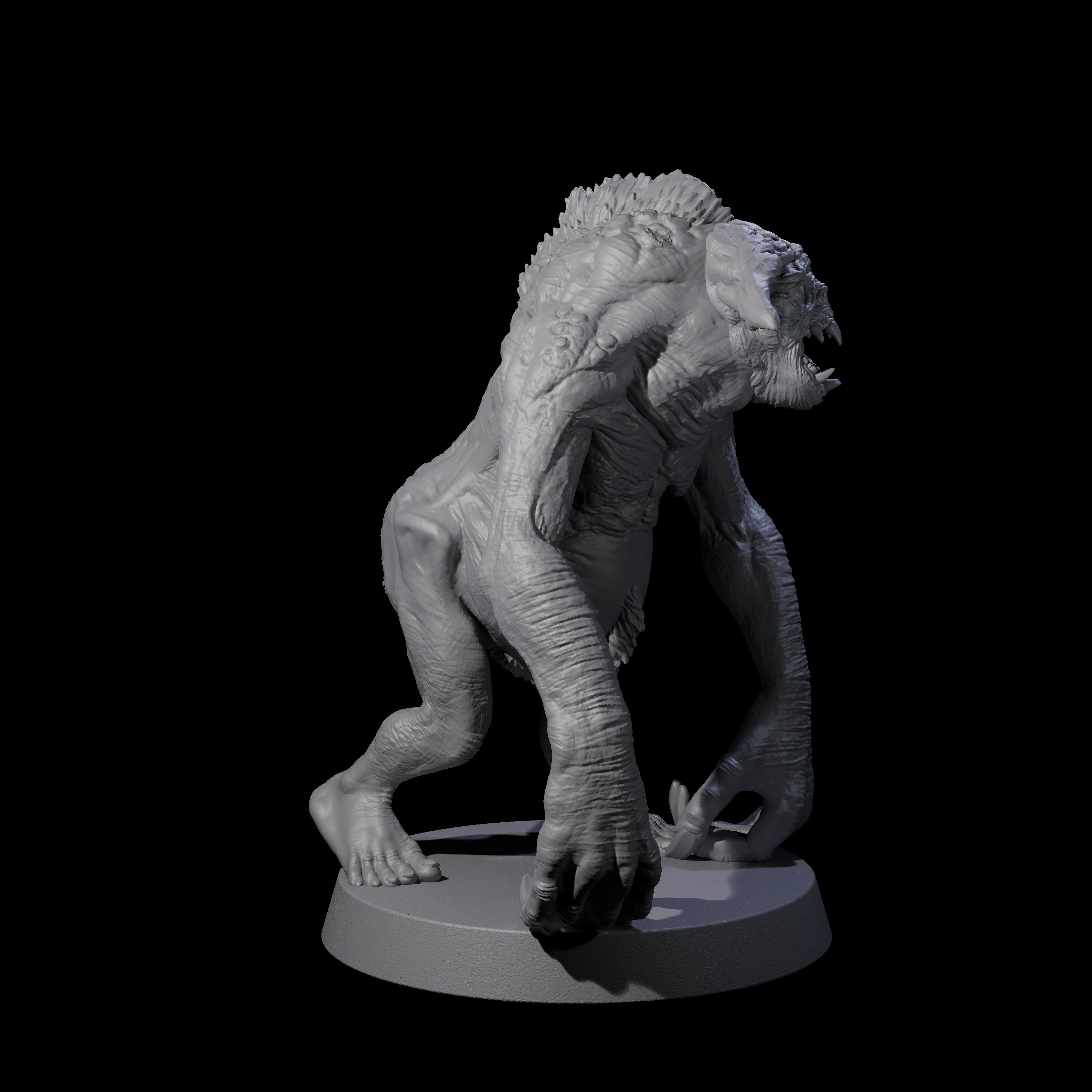 Four Knuckle Dragger Dretchs Miniature for Dungeons and Dragons, Pathfinder or other TTRPGs