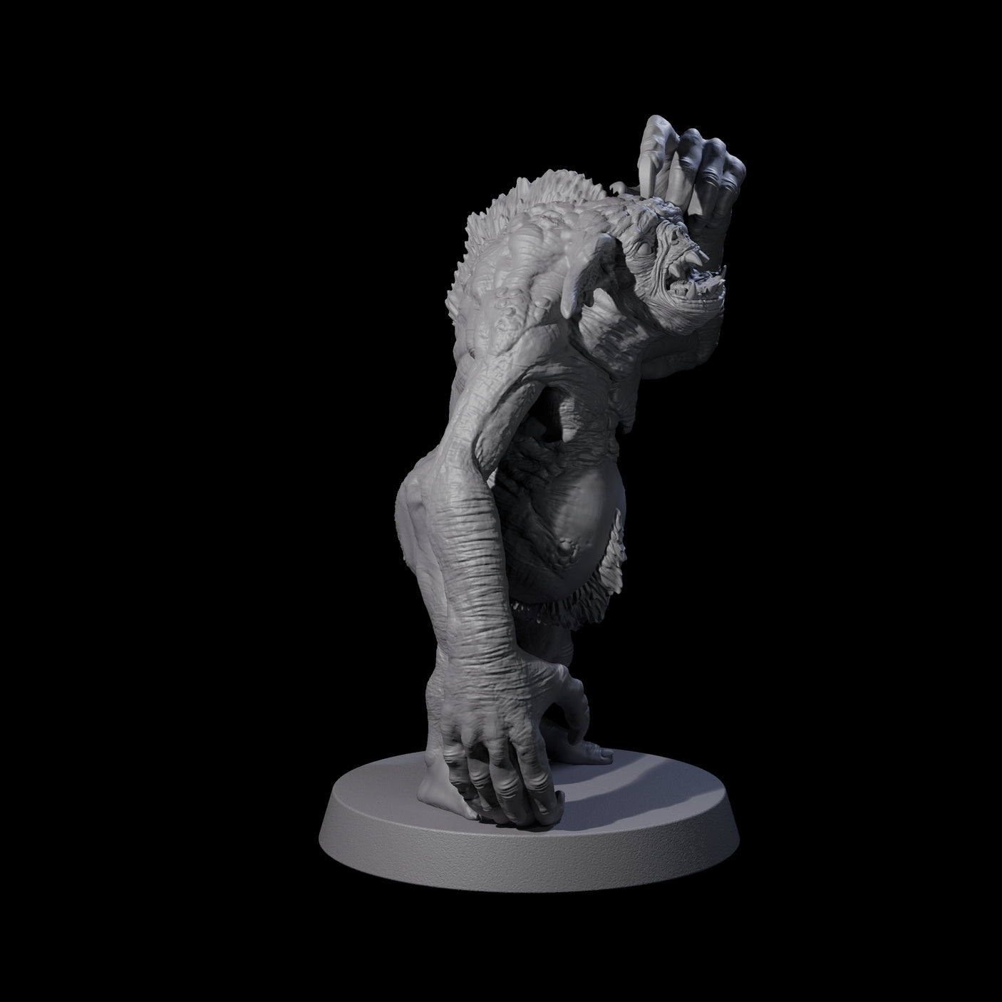 Four Knuckle Dragger Dretchs Miniature for Dungeons and Dragons, Pathfinder or other TTRPGs