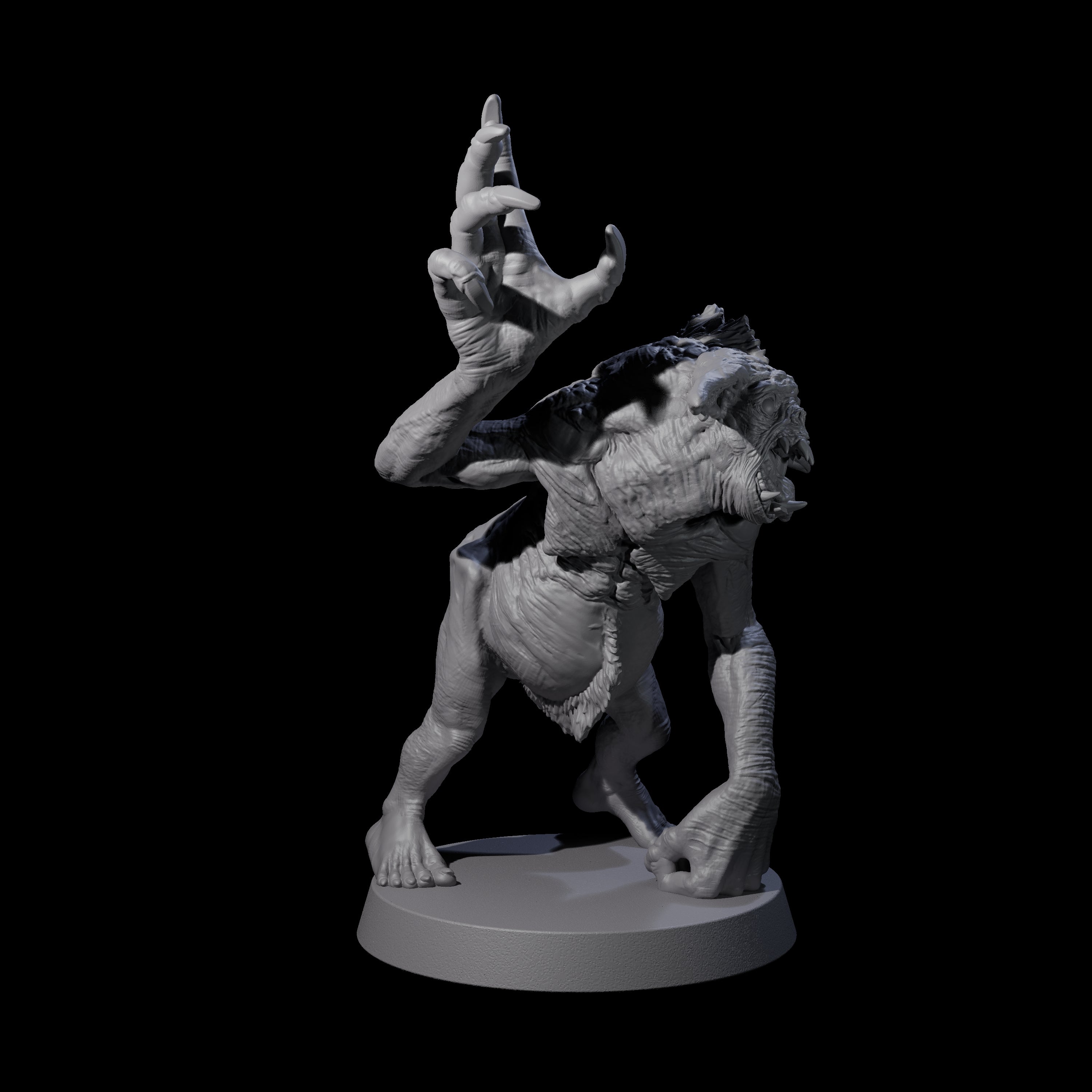 Four Knuckle Dragger Dretchs Miniature for Dungeons and Dragons, Pathfinder or other TTRPGs