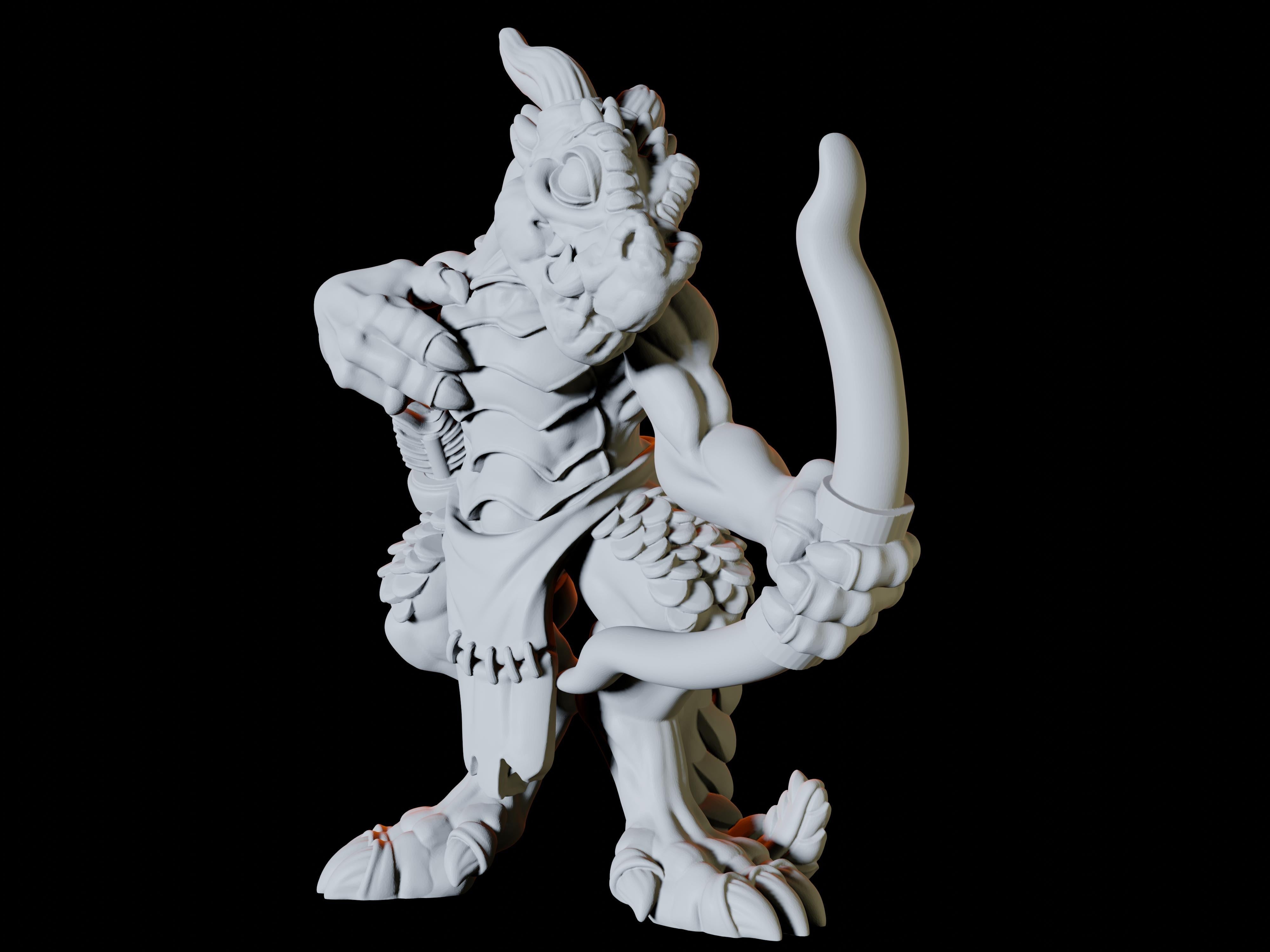 Four Kobold Archers Miniature for Dungeons and Dragons, Pathfinder or other TTRPGs