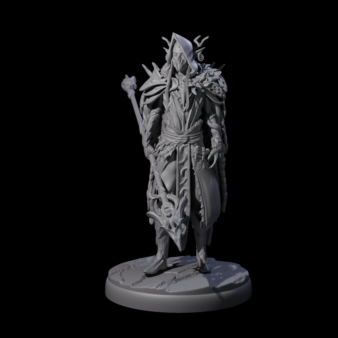 Four Leaping Dark Elf Underdark Guardians Miniature for Dungeons and Dragons, Pathfinder or other TTRPGs
