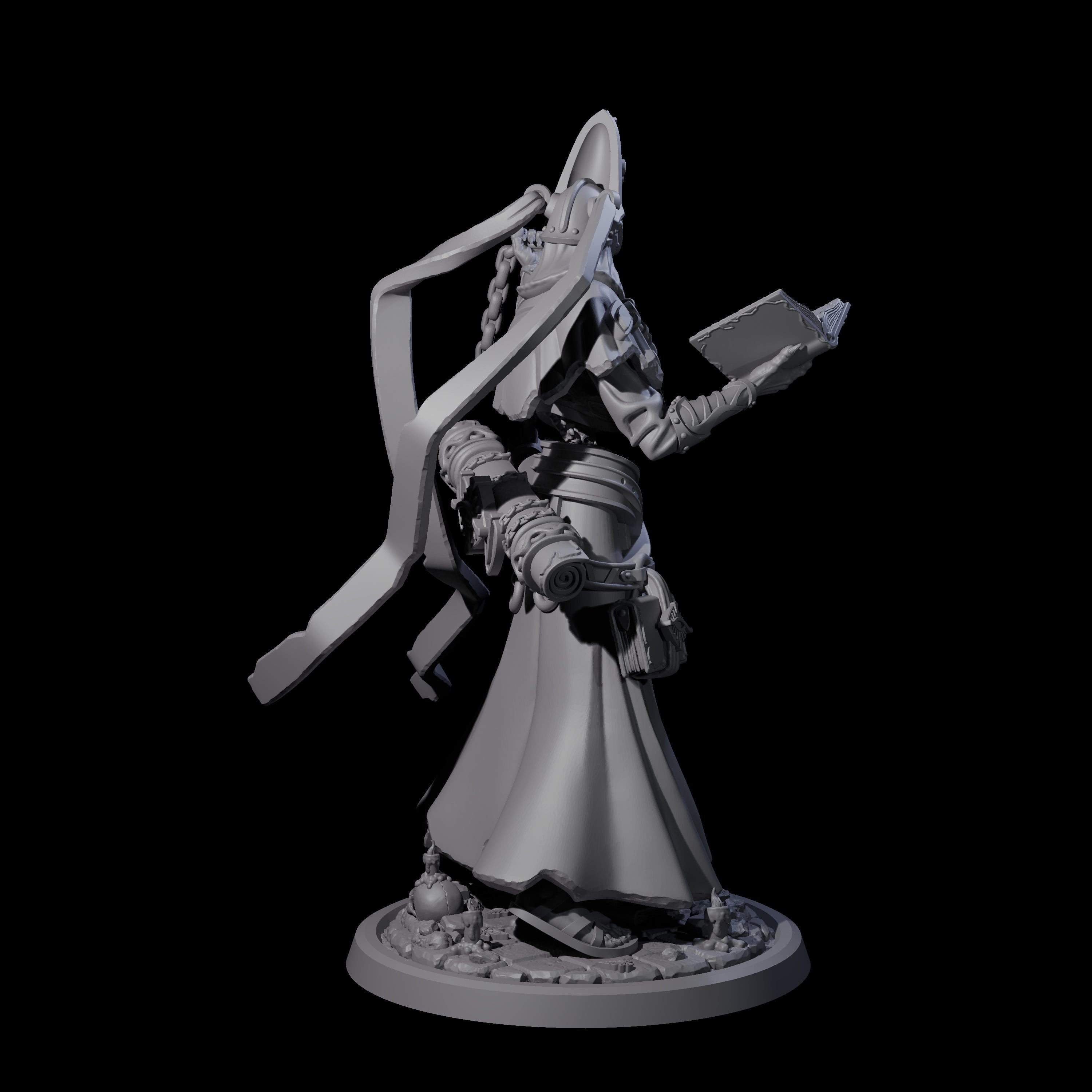 Four Learned Undead Scholars Miniature for Dungeons and Dragons, Pathfinder or other TTRPGs