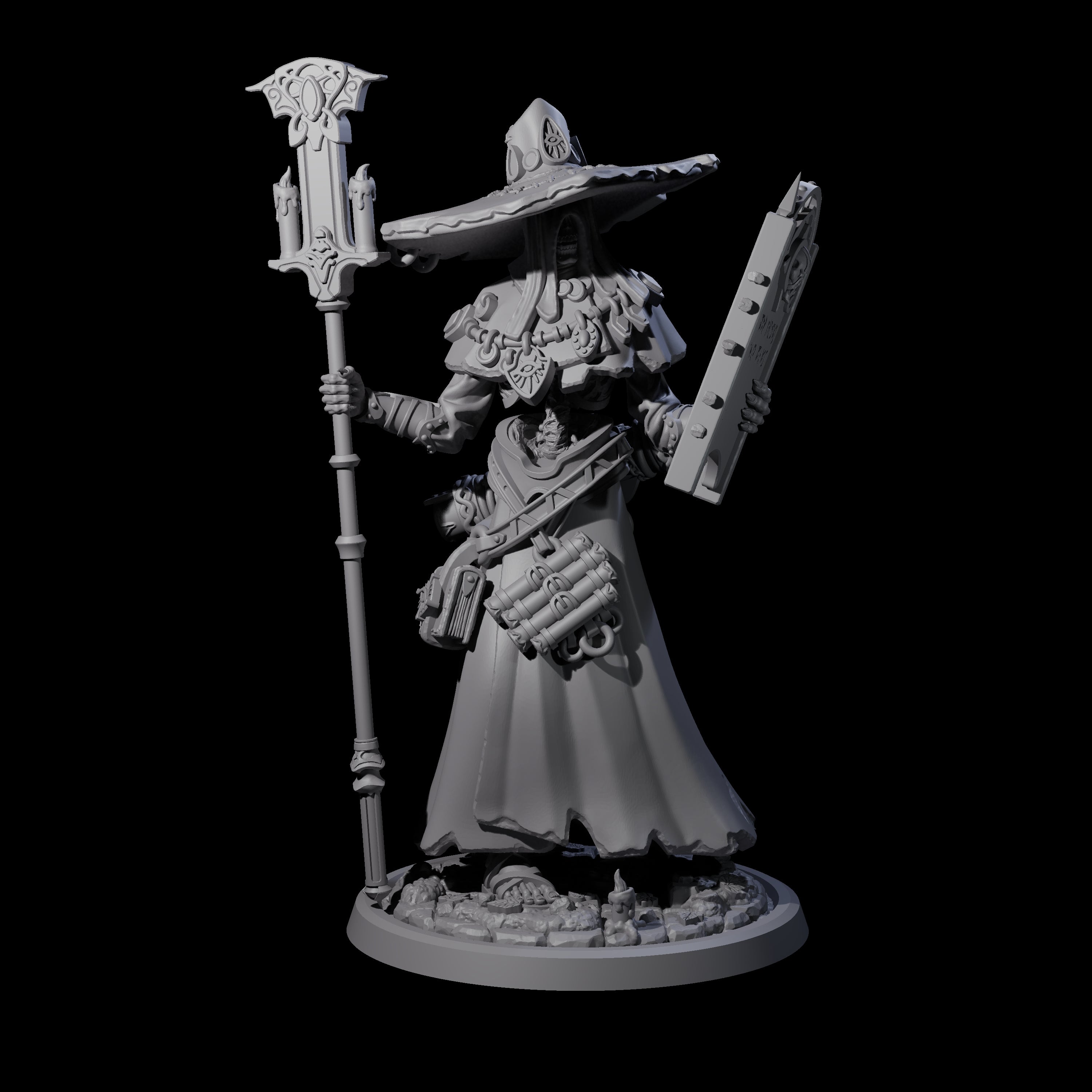 Four Learned Undead Scholars Miniature for Dungeons and Dragons, Pathfinder or other TTRPGs